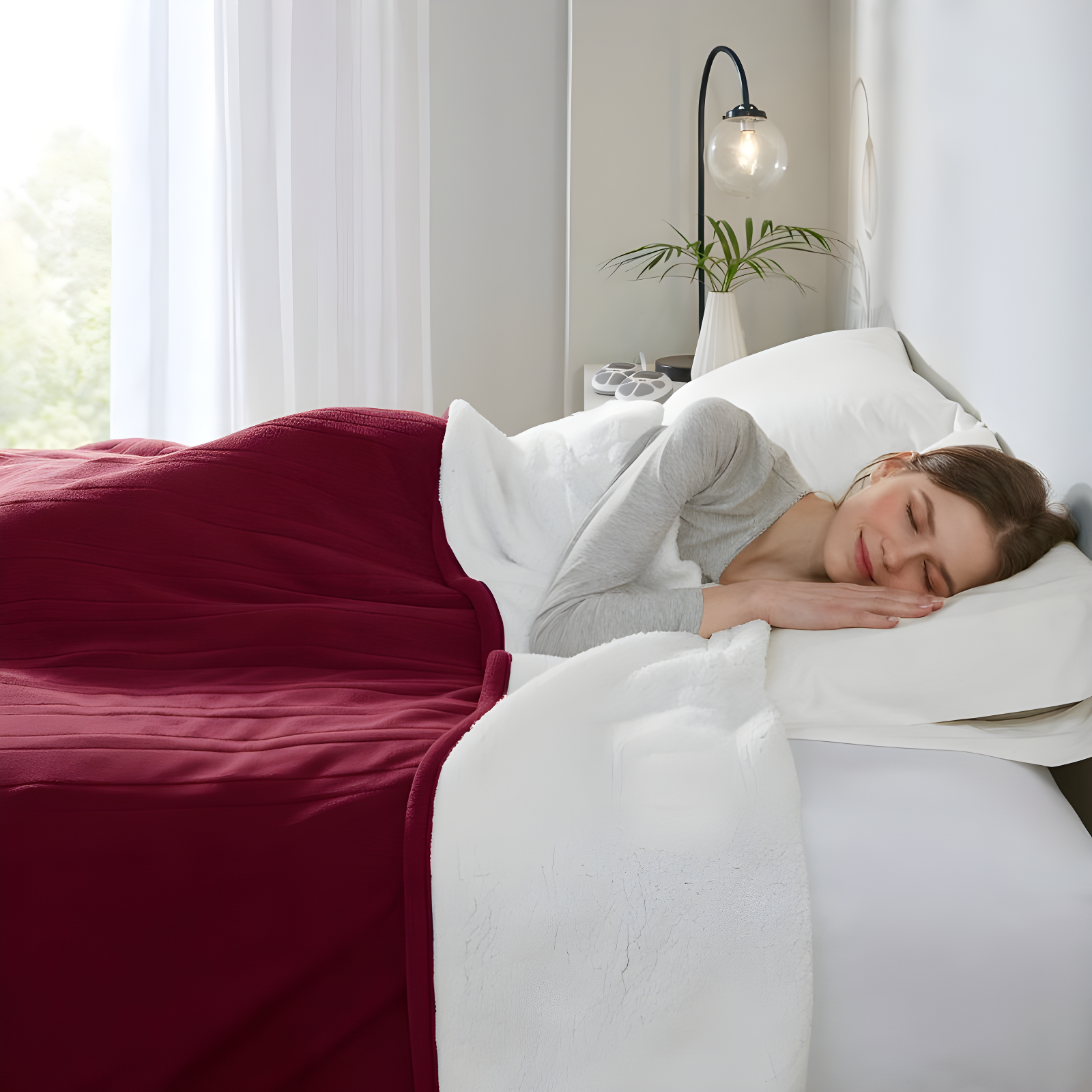 Serta Serta Fleece to Sherpa Heated Blanket