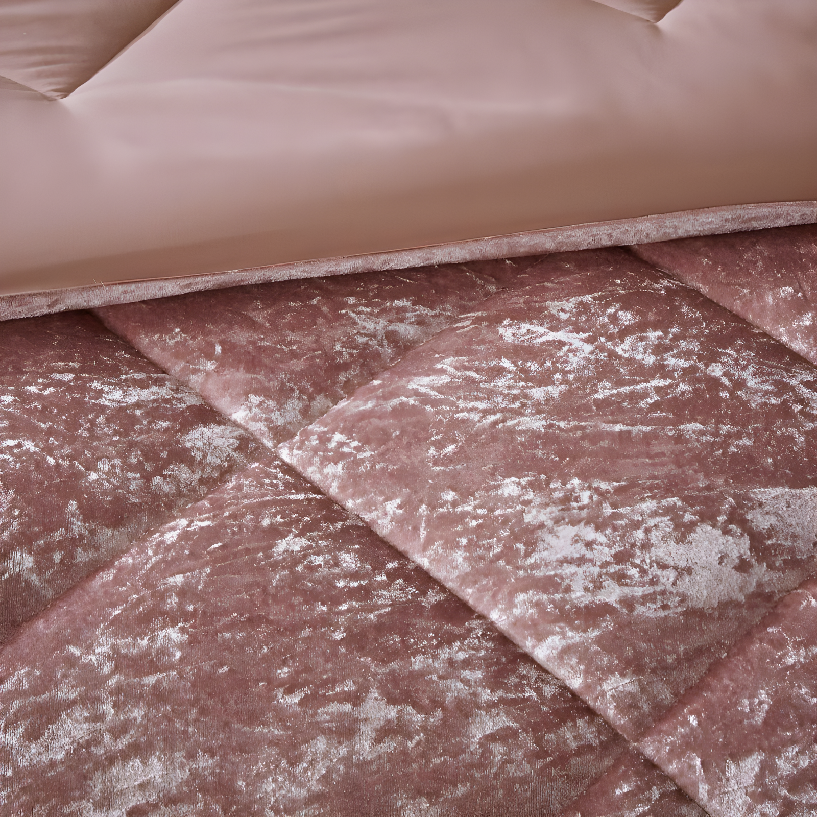 Felicia Crushed Velvet Comforter Set with Throw Pillow