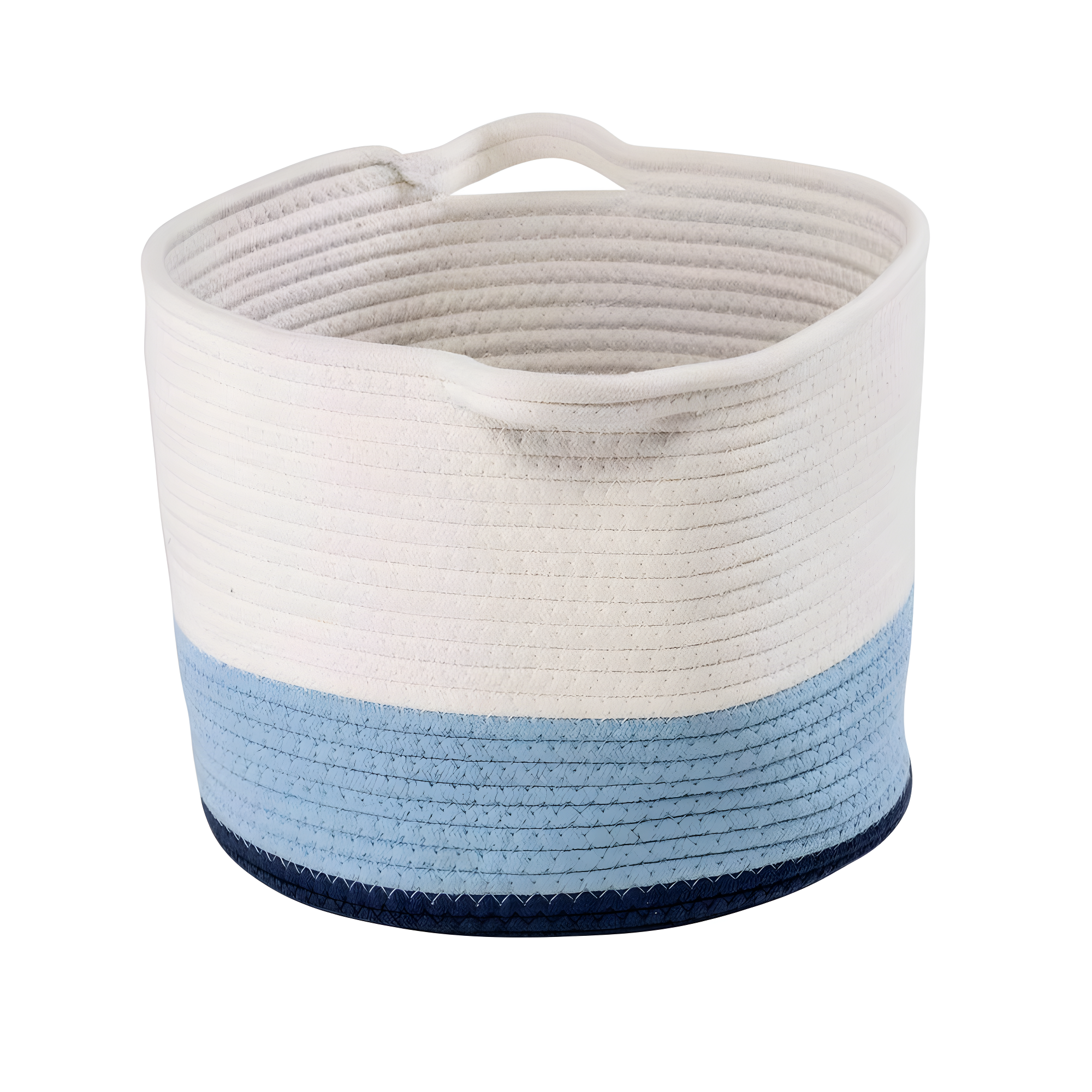 Honey-Can-Do Cotton Rope Nesting Storage Basket Set, Blue Ombré