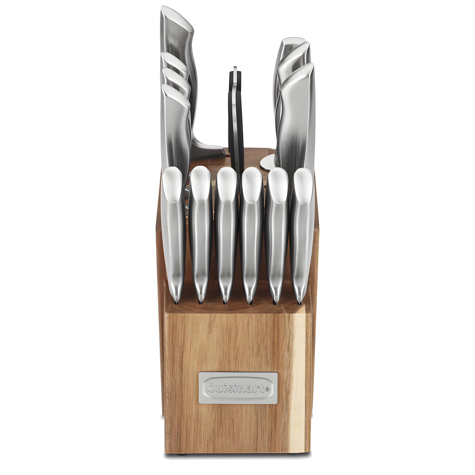 Cuisinart Cuisinart Elite Series 15 Piece Stainless Steel Block Set with Acacia Block (Set of 15)