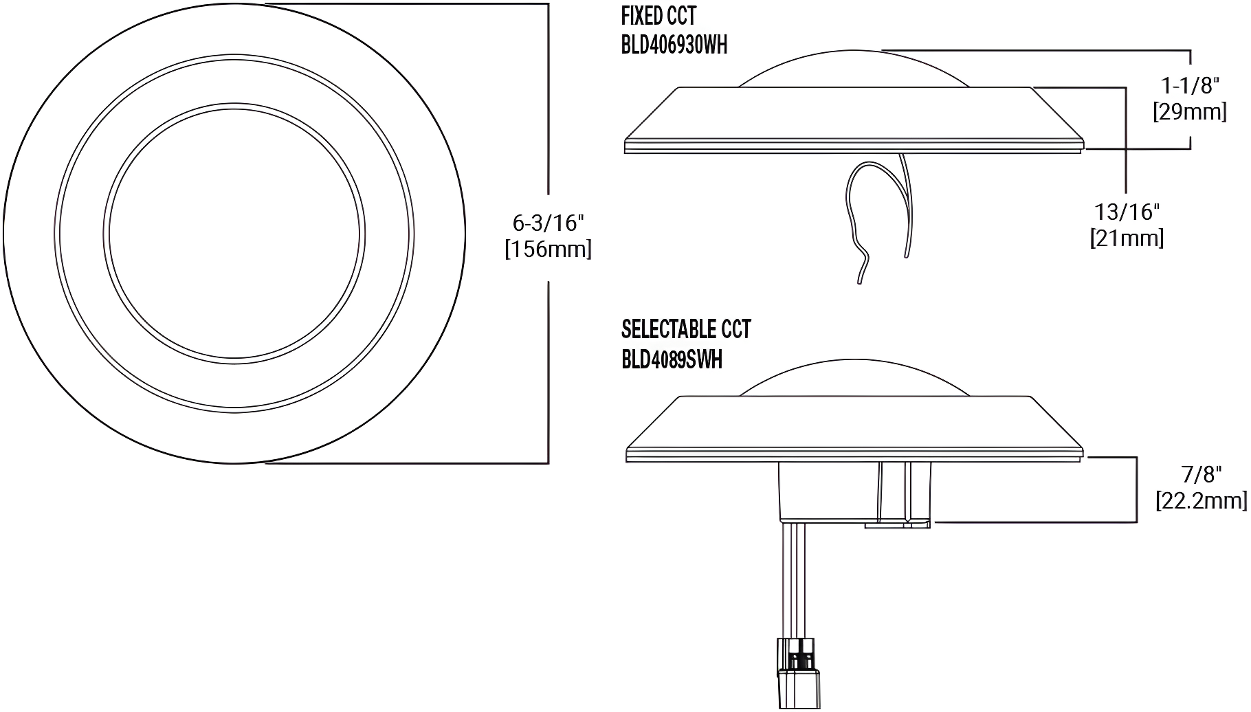 4'' White LED Shower Recessed Trim