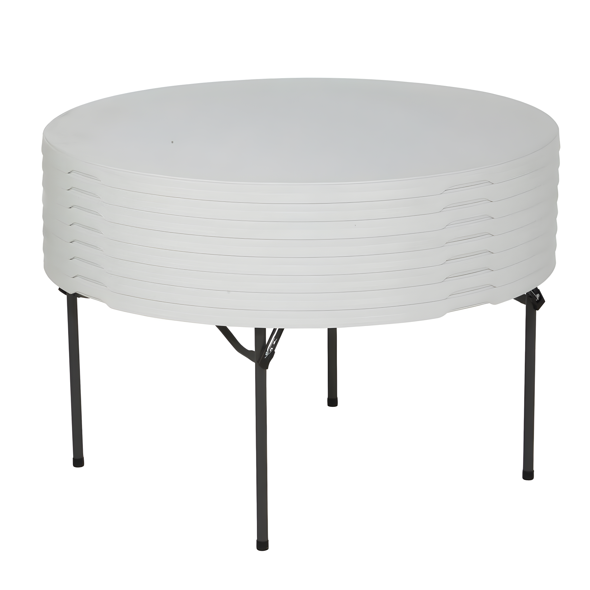 Lifetime 60 inch Round Folding Table, Indoor/Outdoor Commercial Grade, Almond (280435)