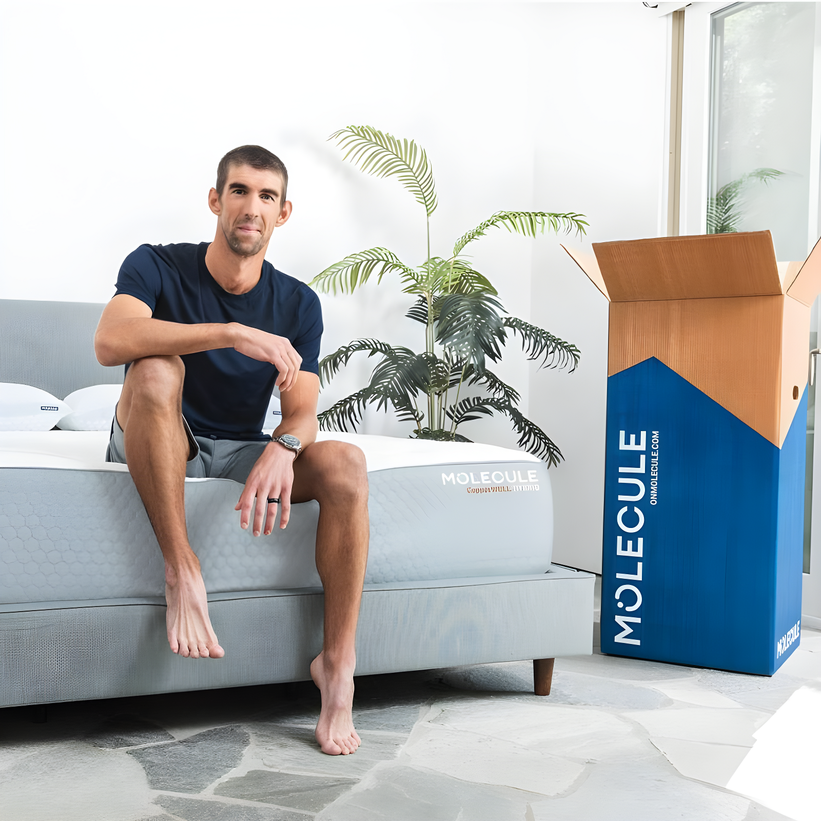 MOLECULE MOLECULE CopperWELL 13" Hybrid Cooling Gel Memory Foam and Encased Coil Medium Firm Mattress