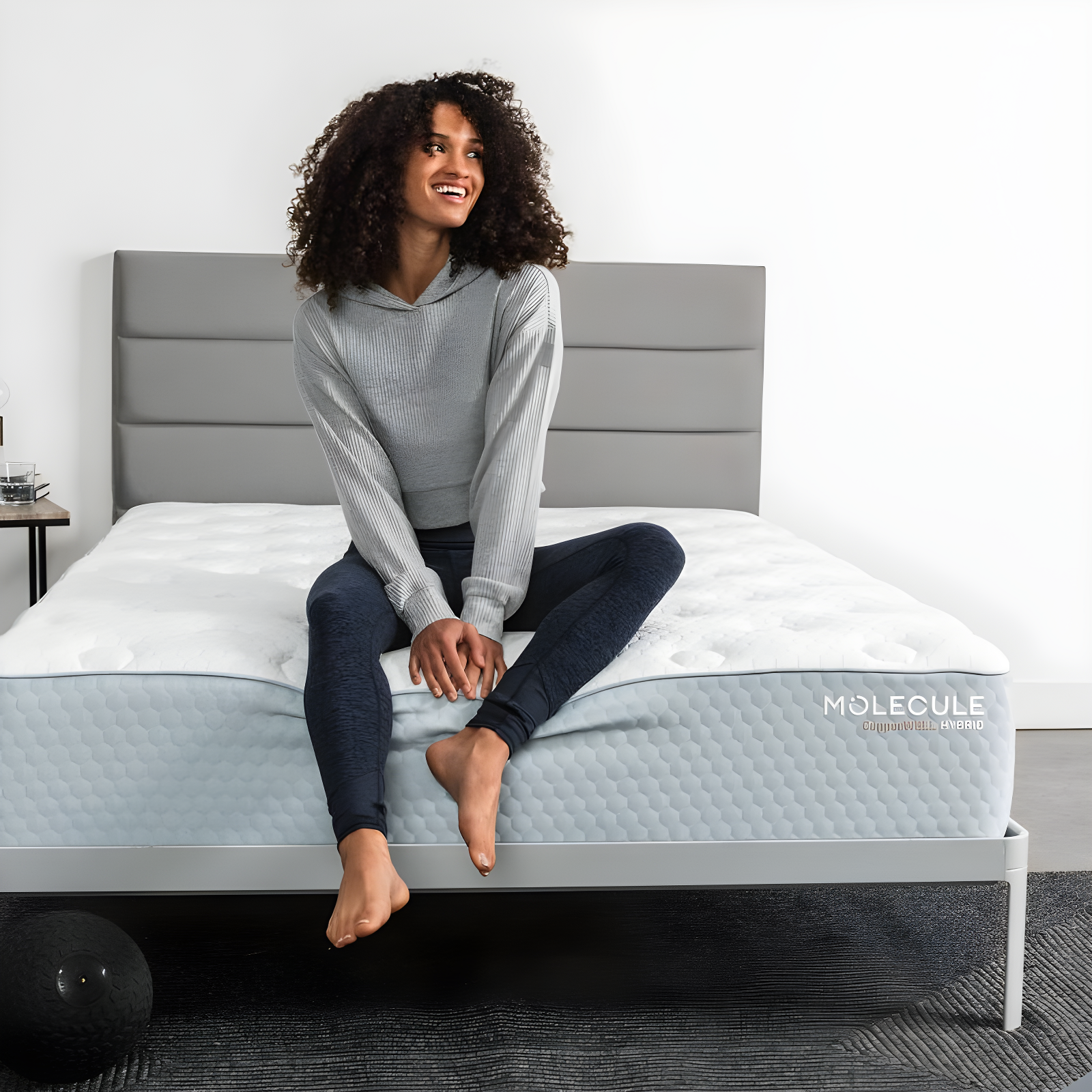 MOLECULE MOLECULE CopperWELL 13" Hybrid Cooling Gel Memory Foam and Encased Coil Medium Firm Mattress