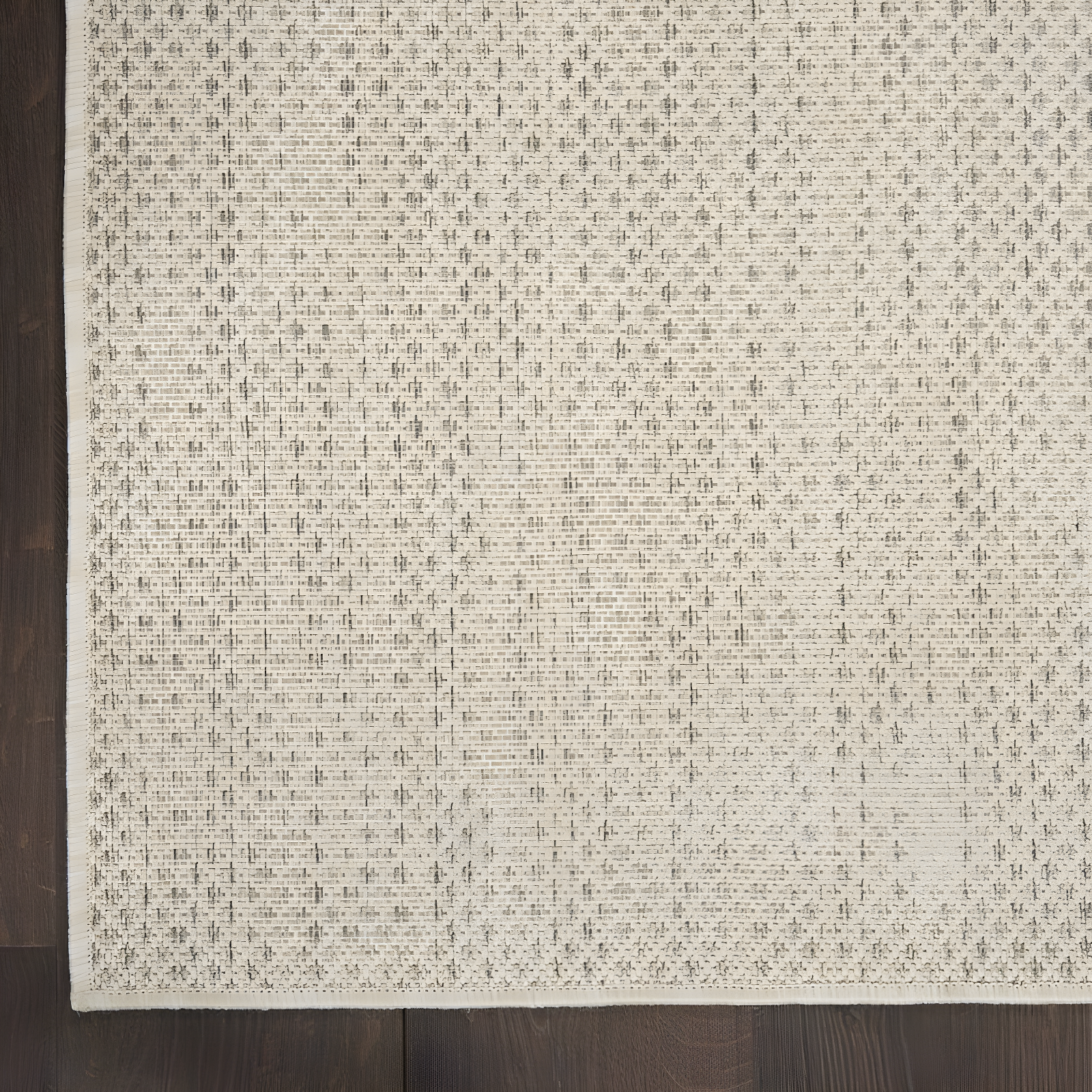 Nourison Courtyard COU01 Indoor/outdoor Area Rug - Ivory Silver 3' x 5'