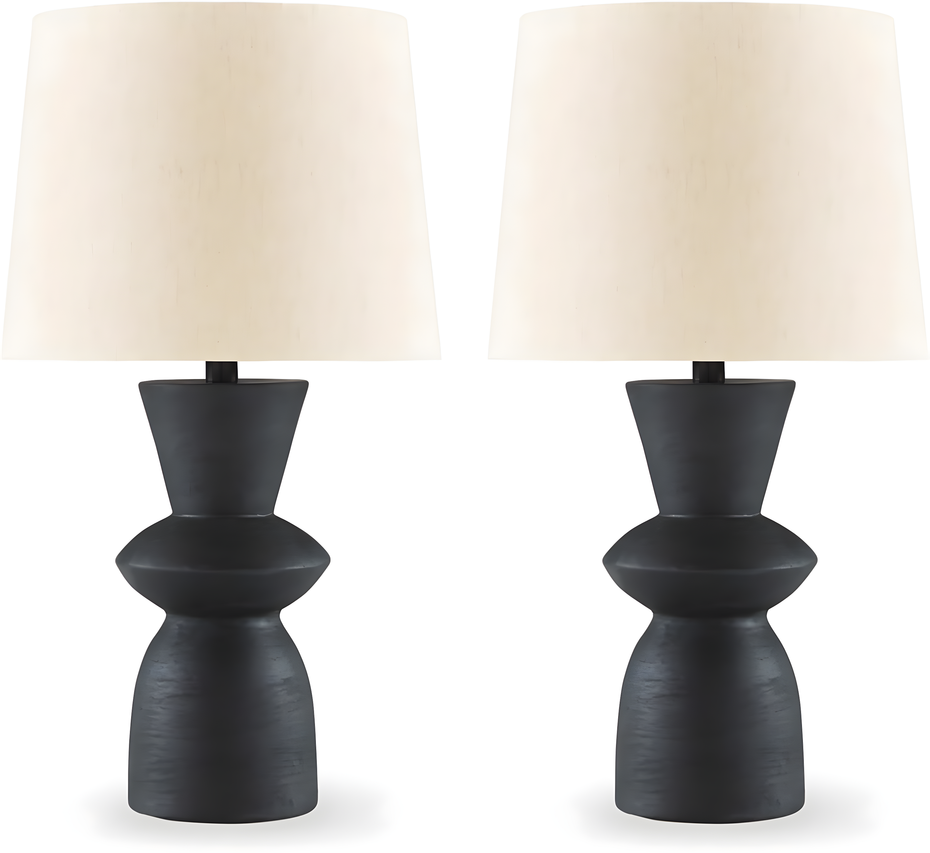 Benjara Solid Wood Table Lamp (Set of 2)