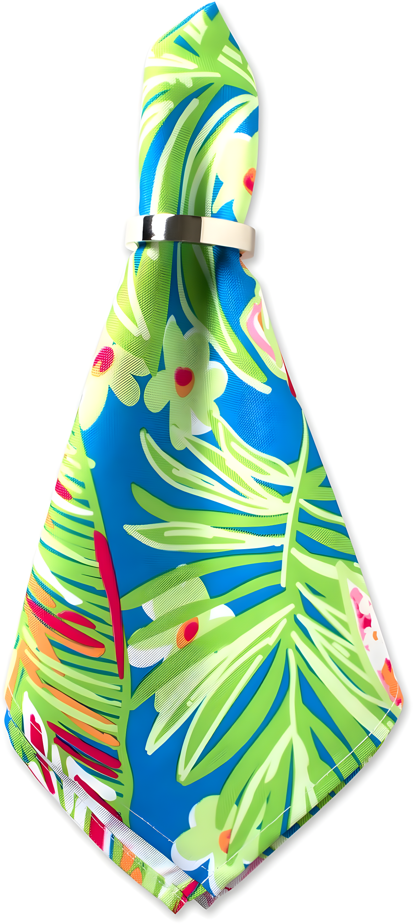 Design Imports Summer Floral Print Outdoor Napkin (Set Of 6)