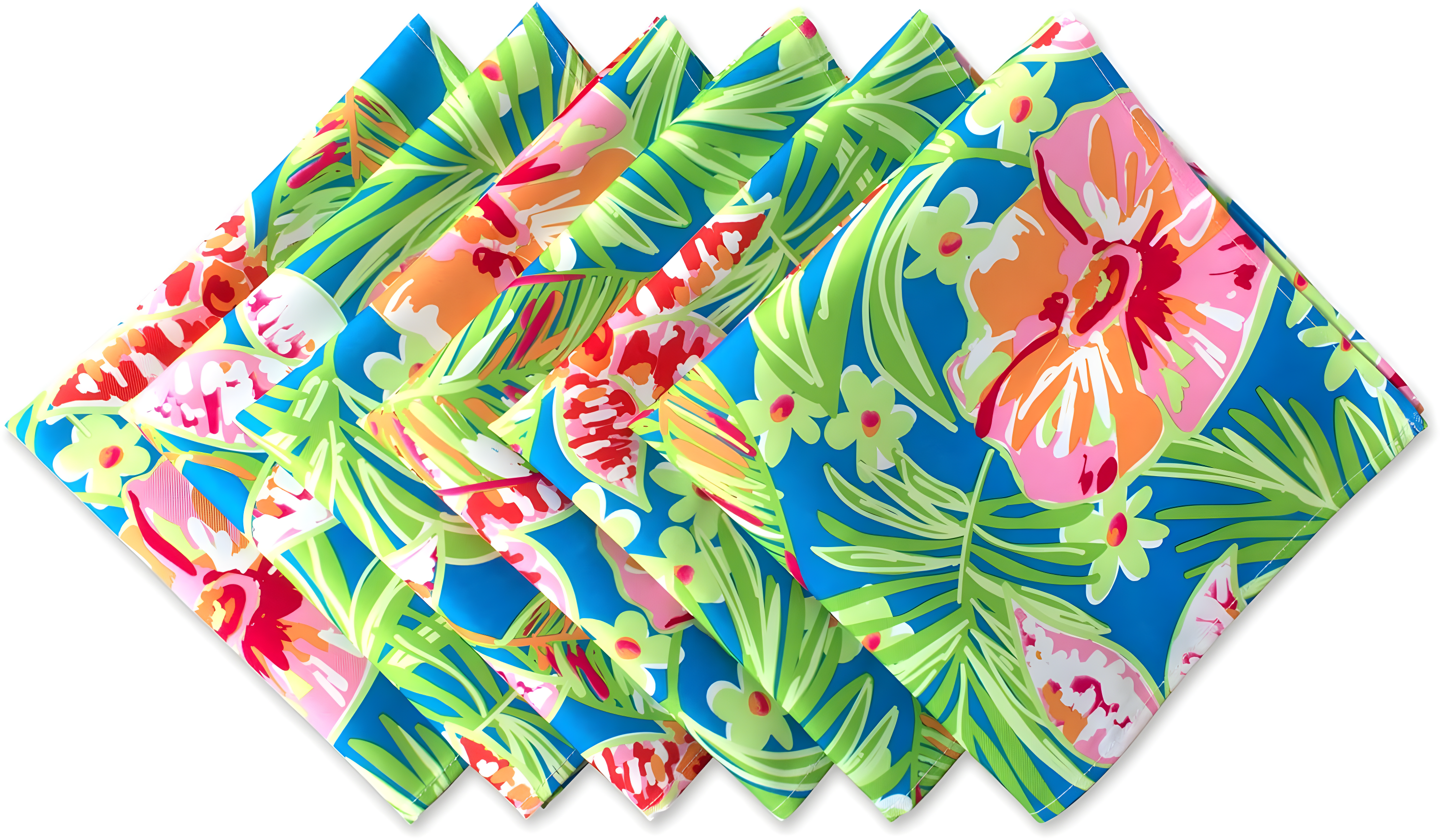 Design Imports Summer Floral Print Outdoor Napkin (Set Of 6)