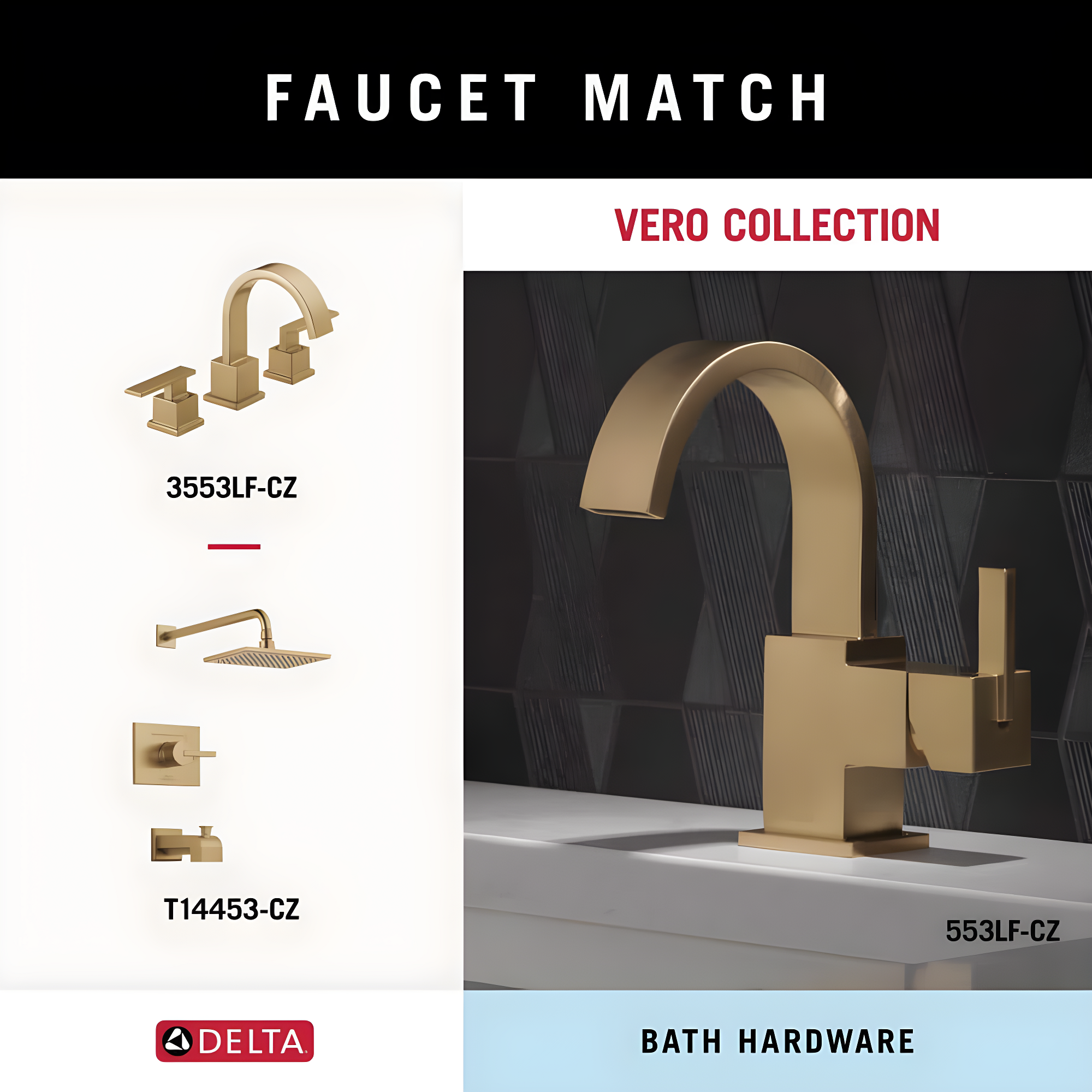 Vero Wall Mount Square Open Towel Ring Bath Hardware Accessory
