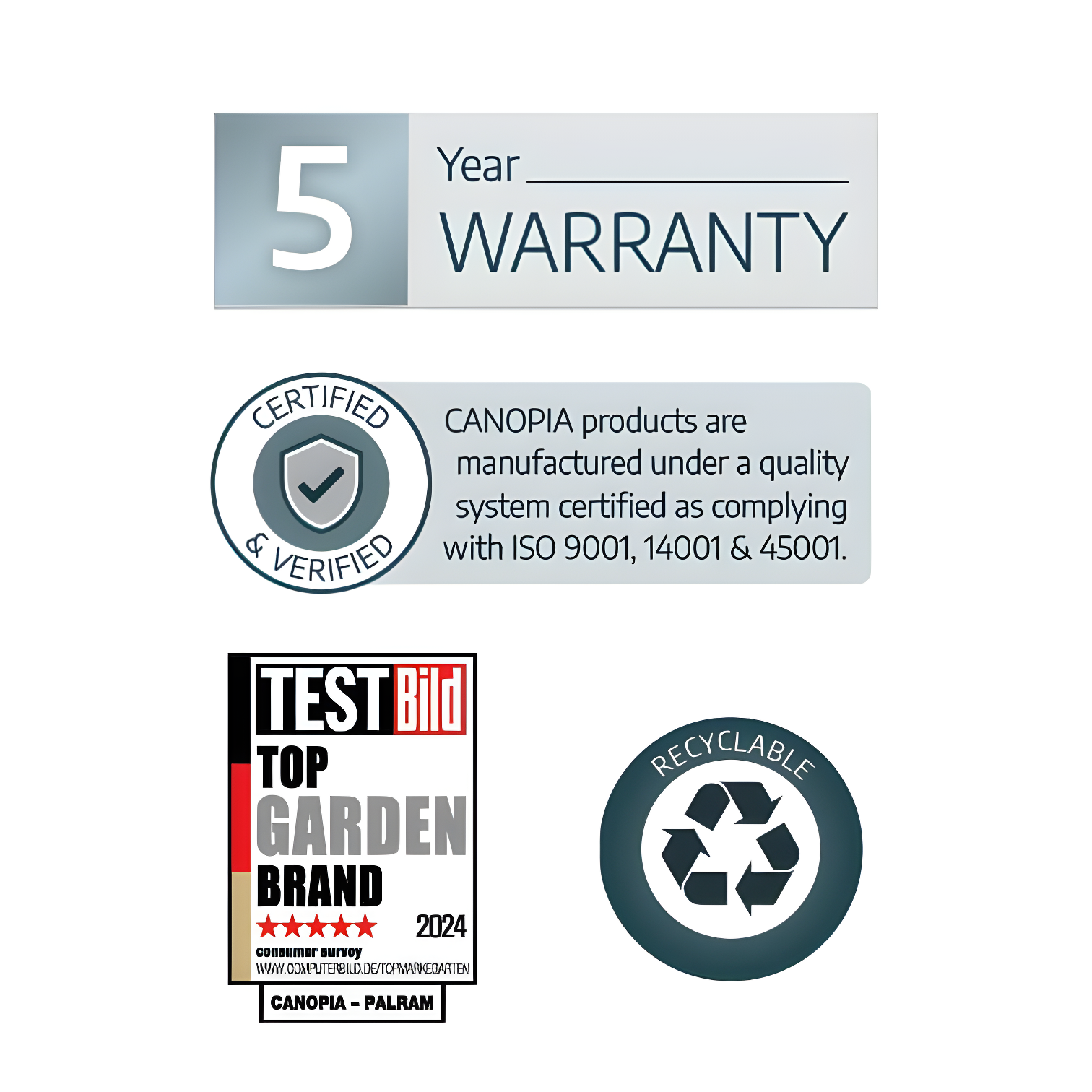 Canopia Palram - Canopia Oasis 12' x 10' Hexagonal Walk-In Hobby Polycarbonate Aluminum Frame Greenhouse Outdoor Living Structure - Gray