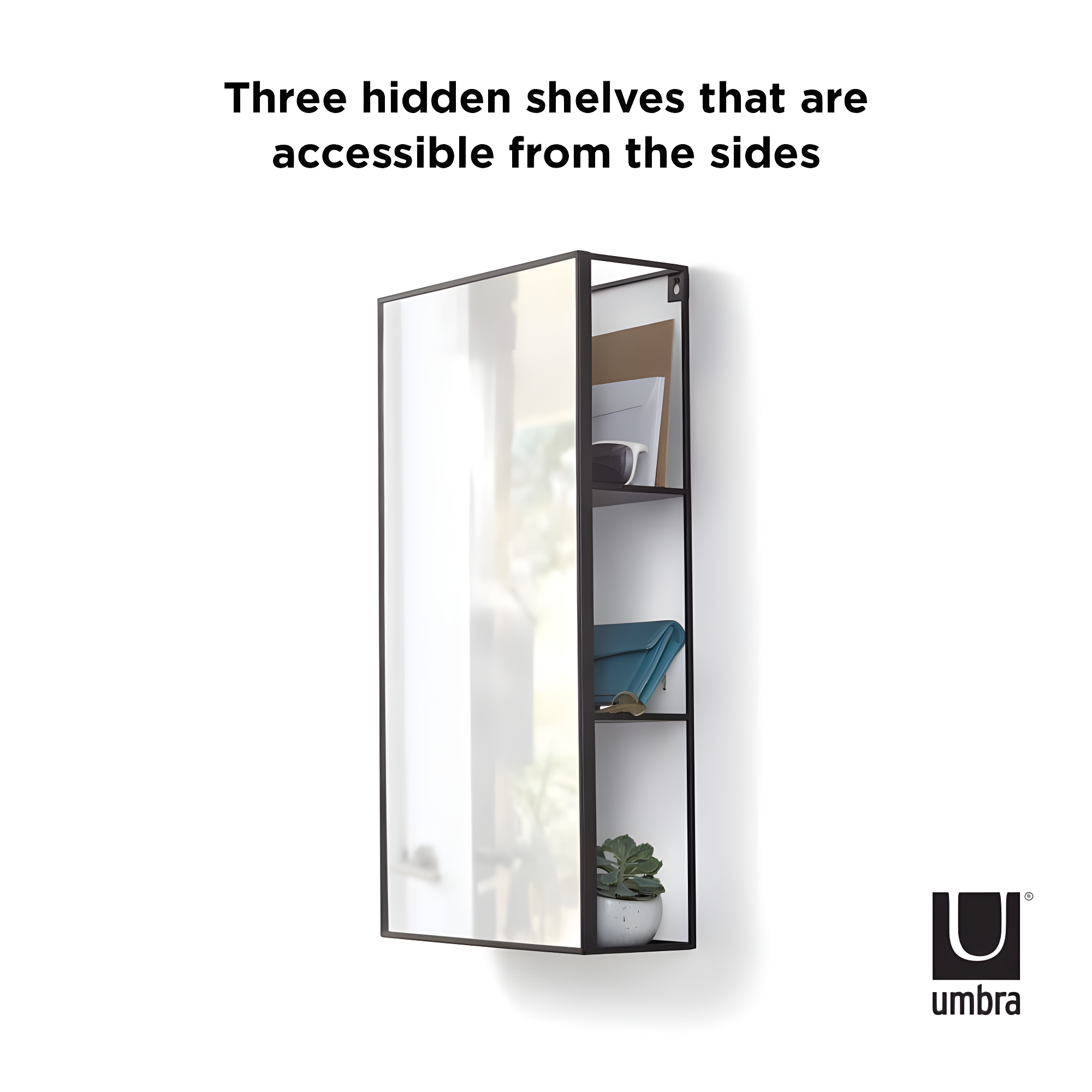 Cubiko Storage Wall Mirror