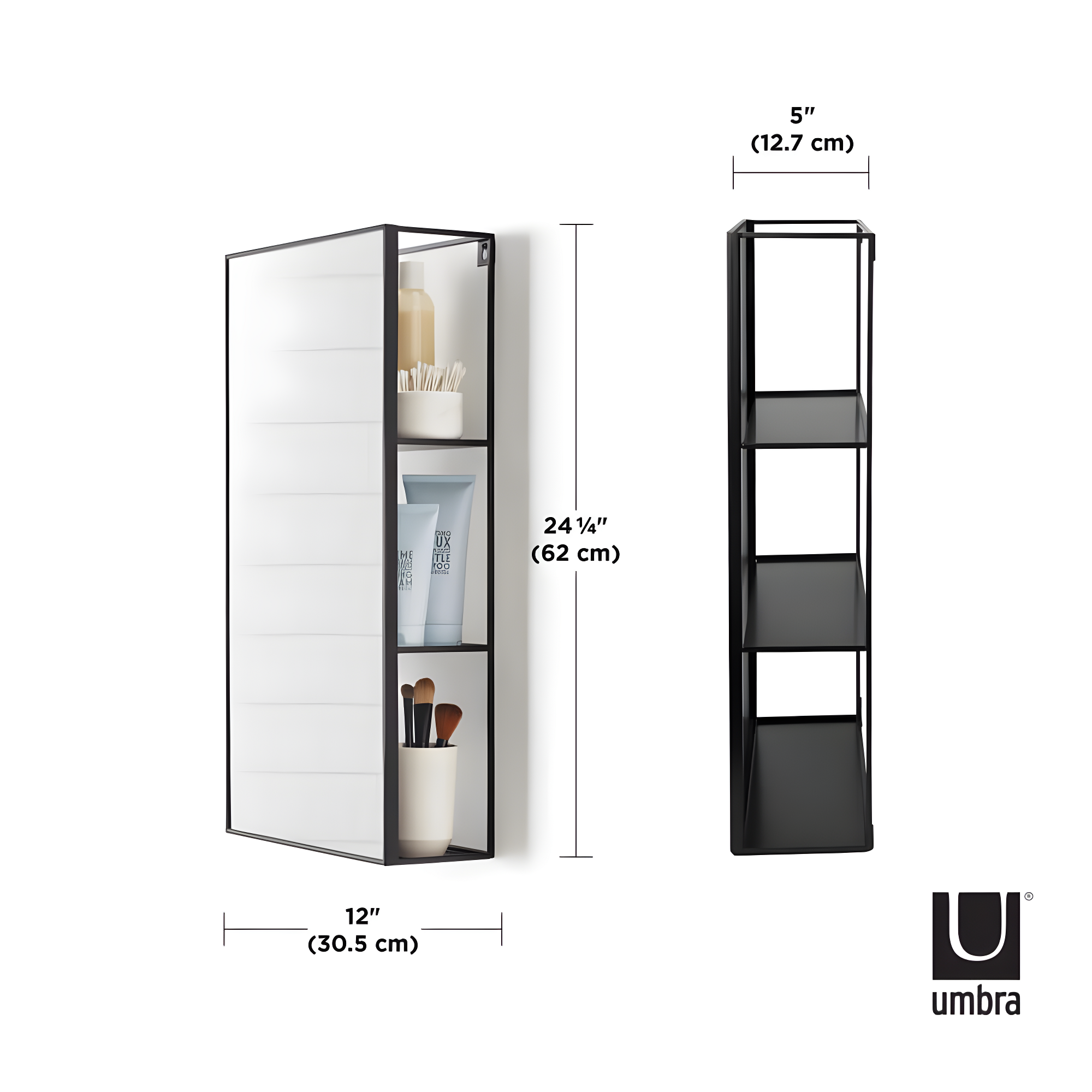 Cubiko Storage Wall Mirror
