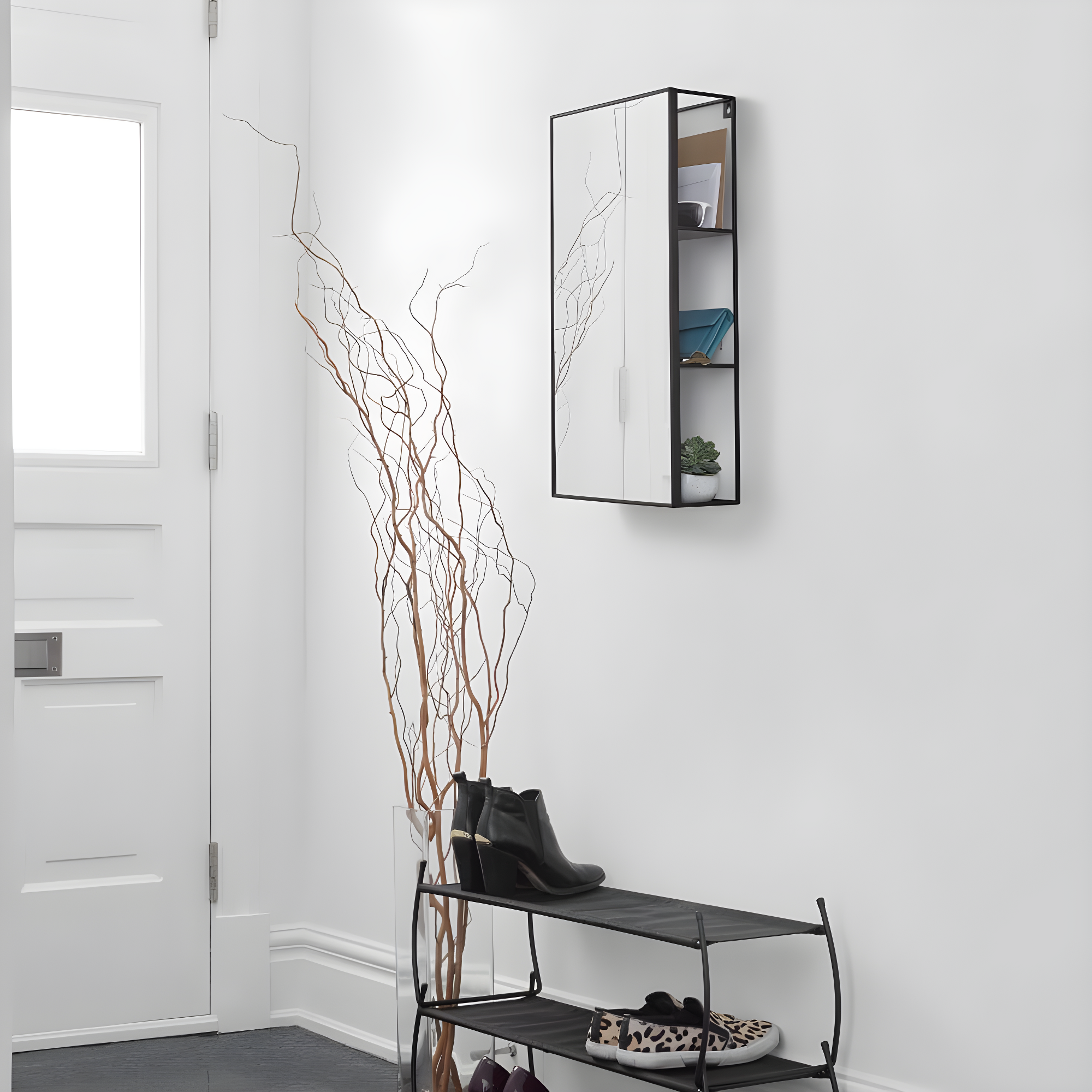 Cubiko Storage Wall Mirror