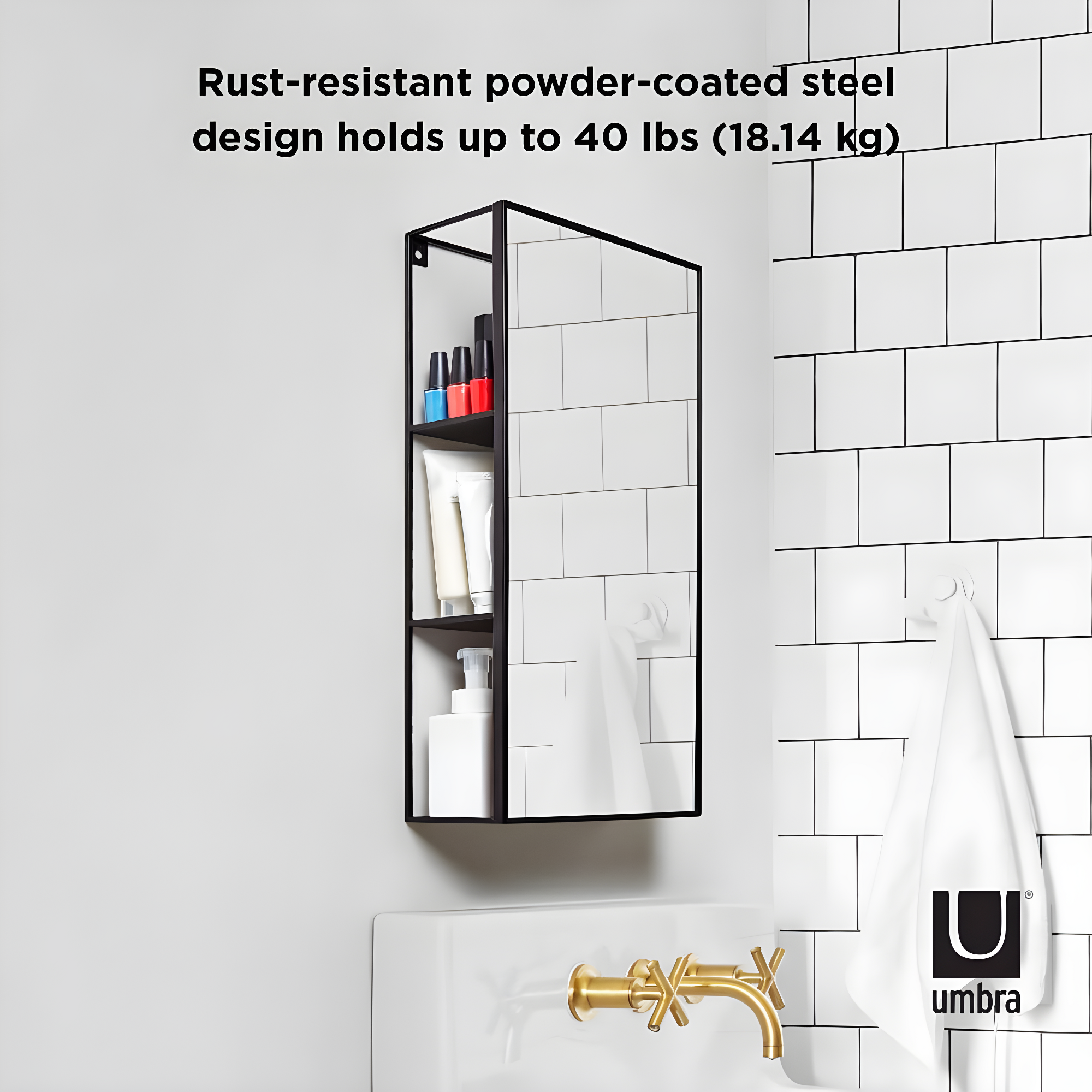 Cubiko Storage Wall Mirror