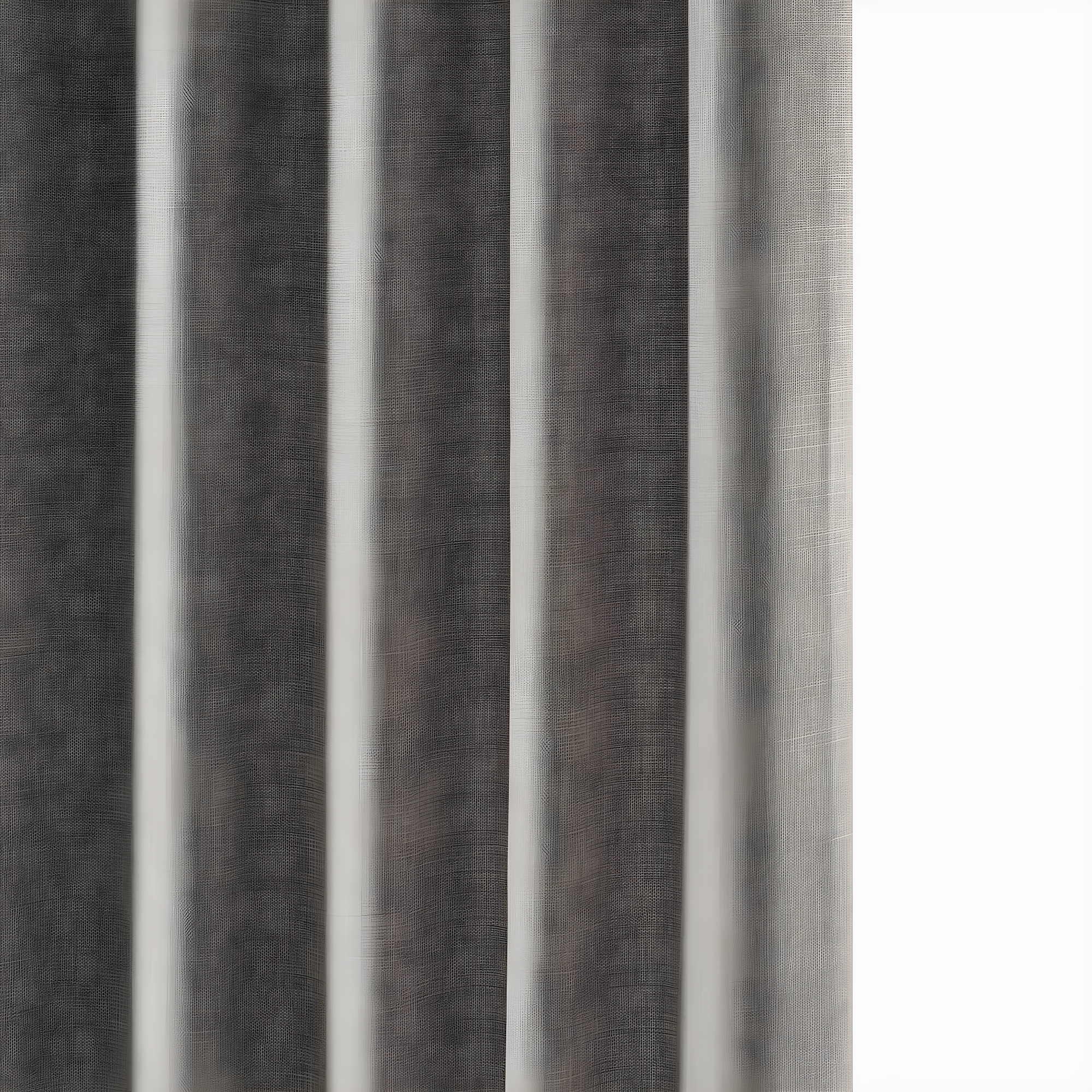 HPD Half Price Drapes Taupe Grey Italian Faux Linen Room Darkening Curtains with Rod Pocket - 1 Panel - Window Curtains for Living Room & Curtains for Bedroom, 50W X 84L