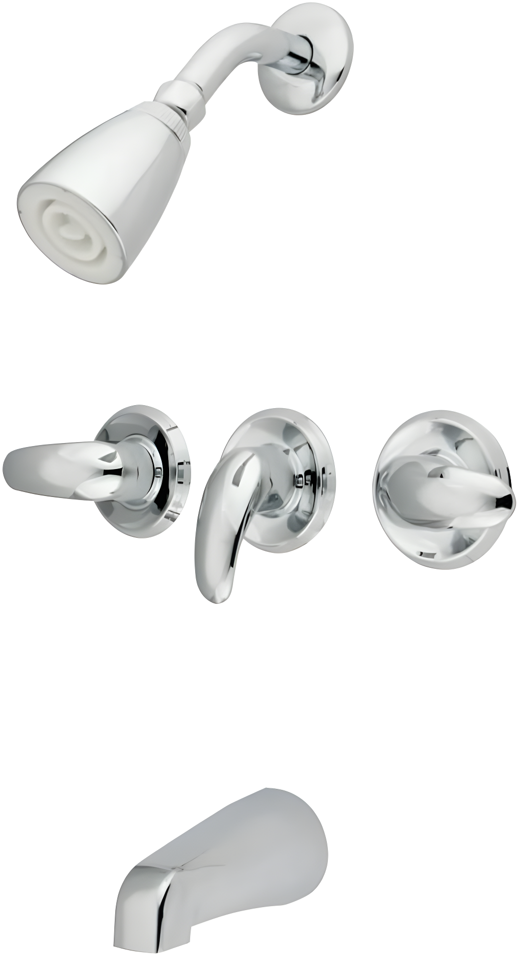 Kingston Brass Legacy Triple-Handle Tub and Shower Faucet
