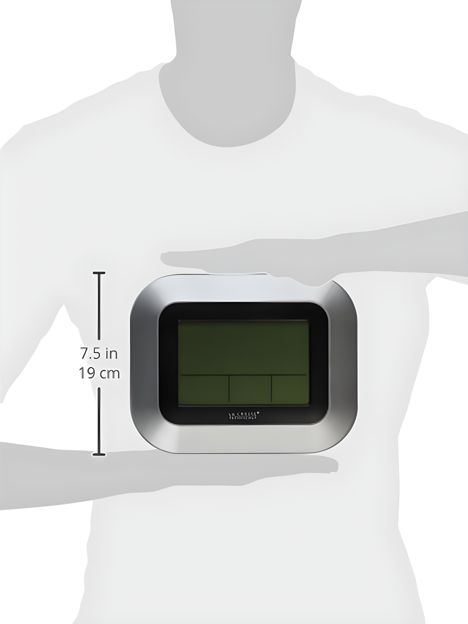 WT-8005U-S Atomic Digital Wall Clock with Indoor Temperature and Date