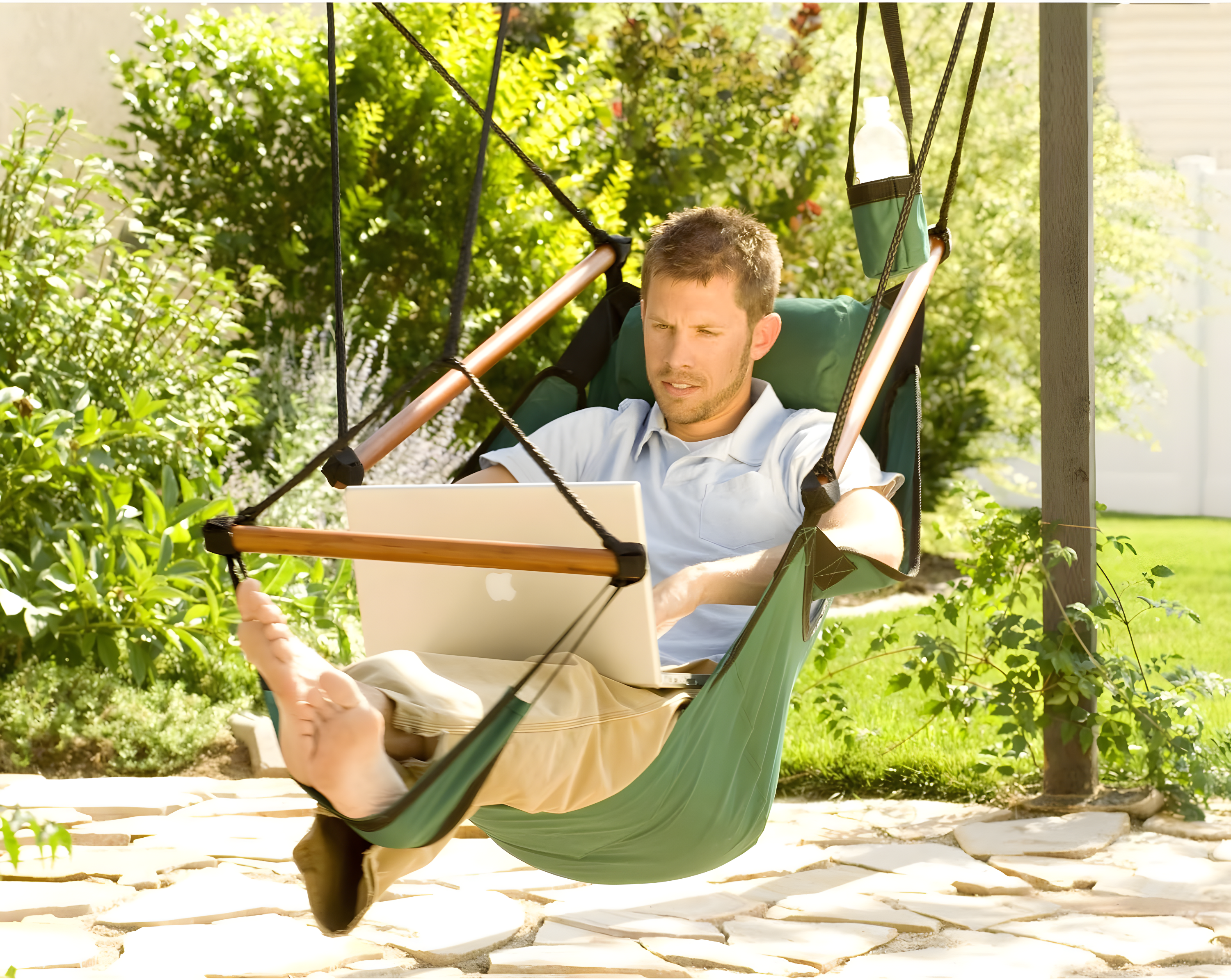 KingsPond 10001-KP Hammaka Hammocks Original Hanging Air Chair In Midnight Blue