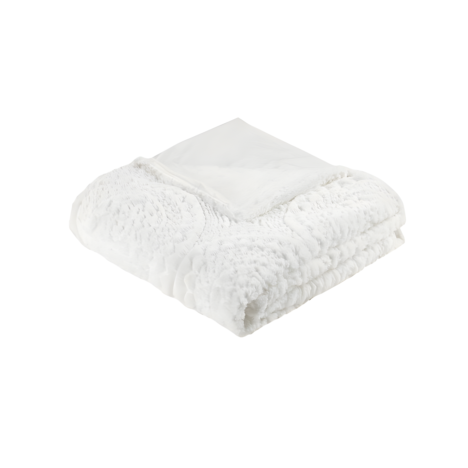 Arya Embroidered Medallion Faux Fur Ultra Plush Duvet Cover Set