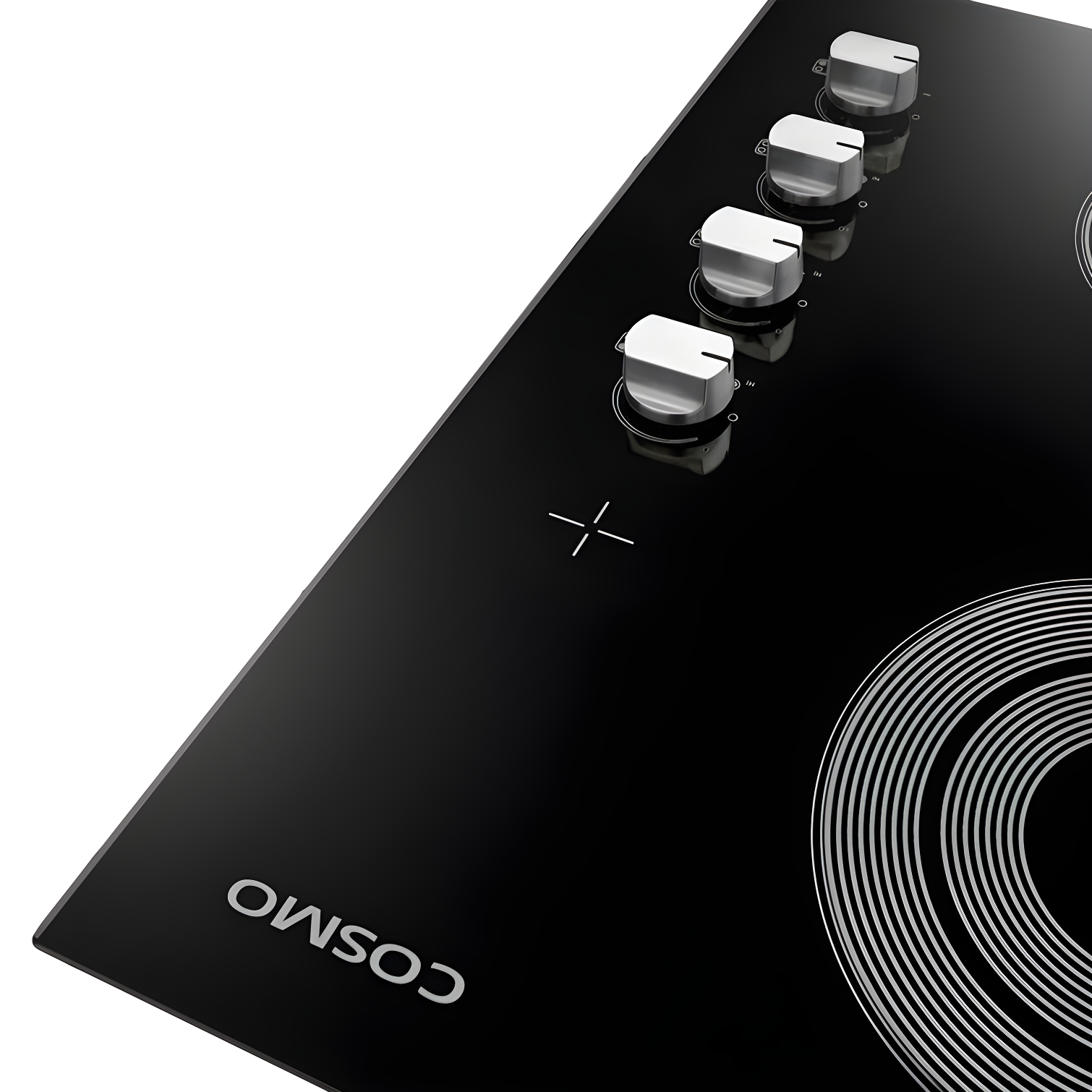 Cosmo 30 in. Electric Ceramic Glass Cooktop with 4 Burners, Dual Zone Elements, Hot Surface Indicator Light and Control Knobs