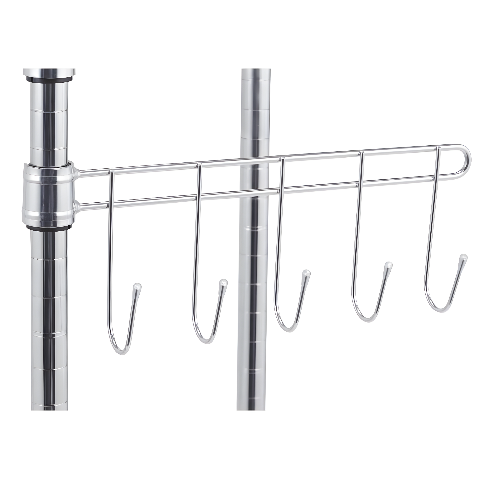 Chrome Wire Free-Standing Closet with Adjustable Shelves