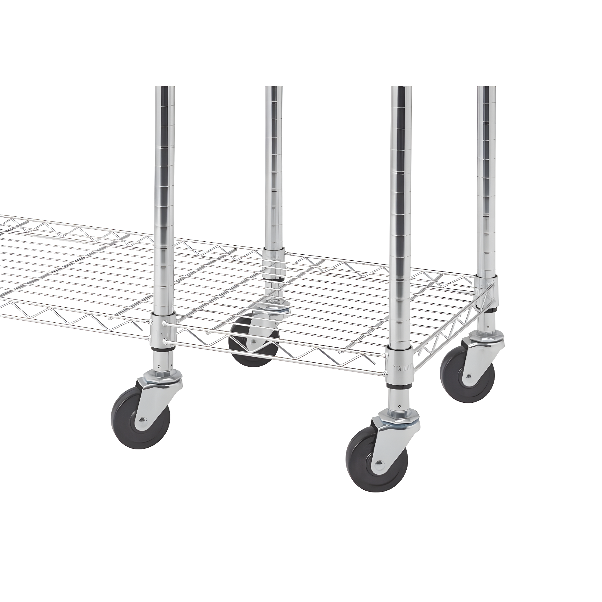 Chrome Wire Free-Standing Closet with Adjustable Shelves