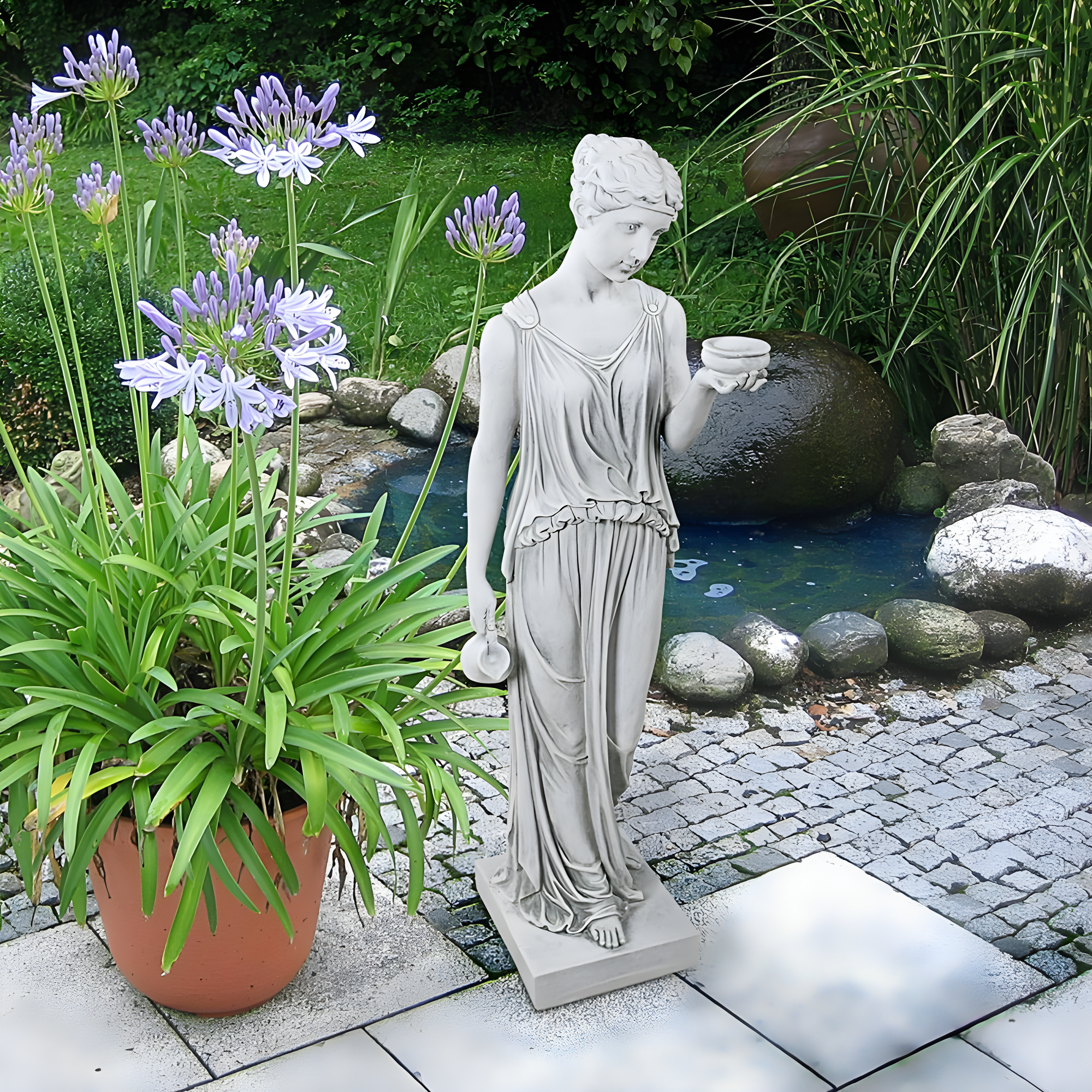 Design Toscano Hebe, the Goddess of Youth Statue: Large