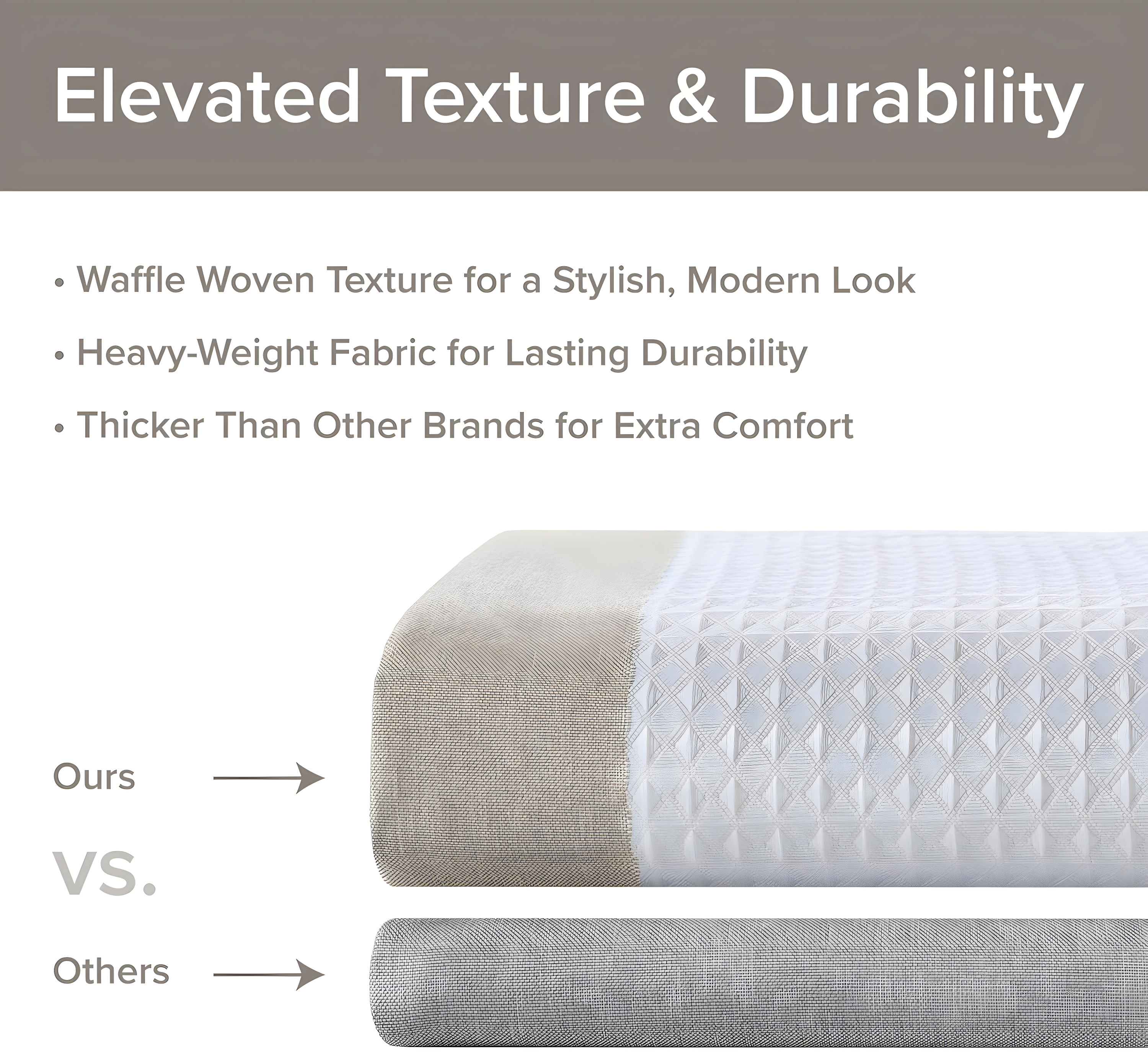 Spa Waffle Shower Curtain with 3M Treatment