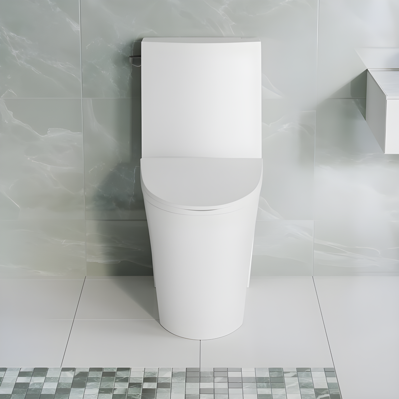St. Tropez One Piece Elongated Toilet Dual Vortex Flush 1.6 GPF