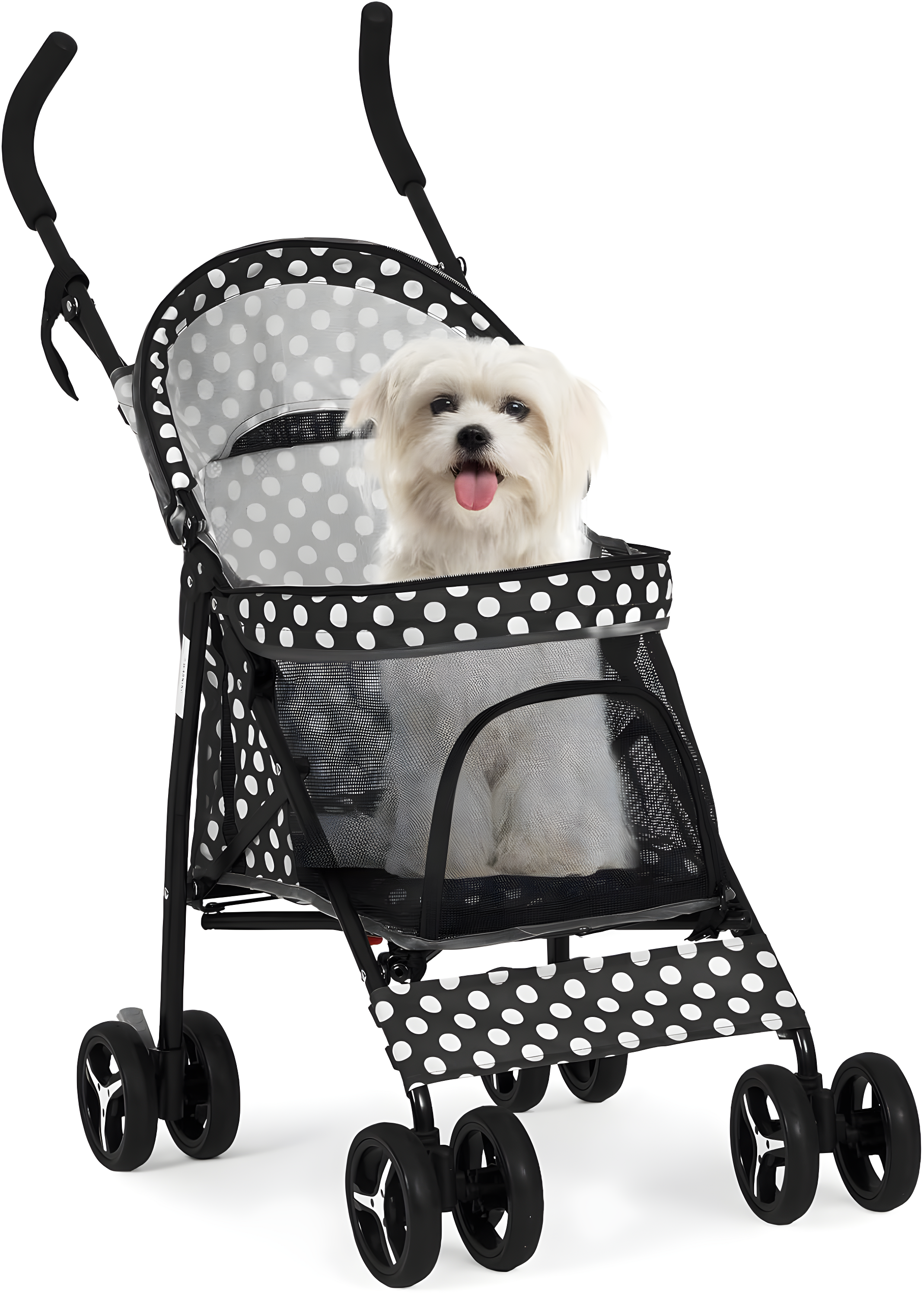 Pet Stoller Dog Cat Stoller Comfortable Lightweight Stroller With Adjustable Canopy