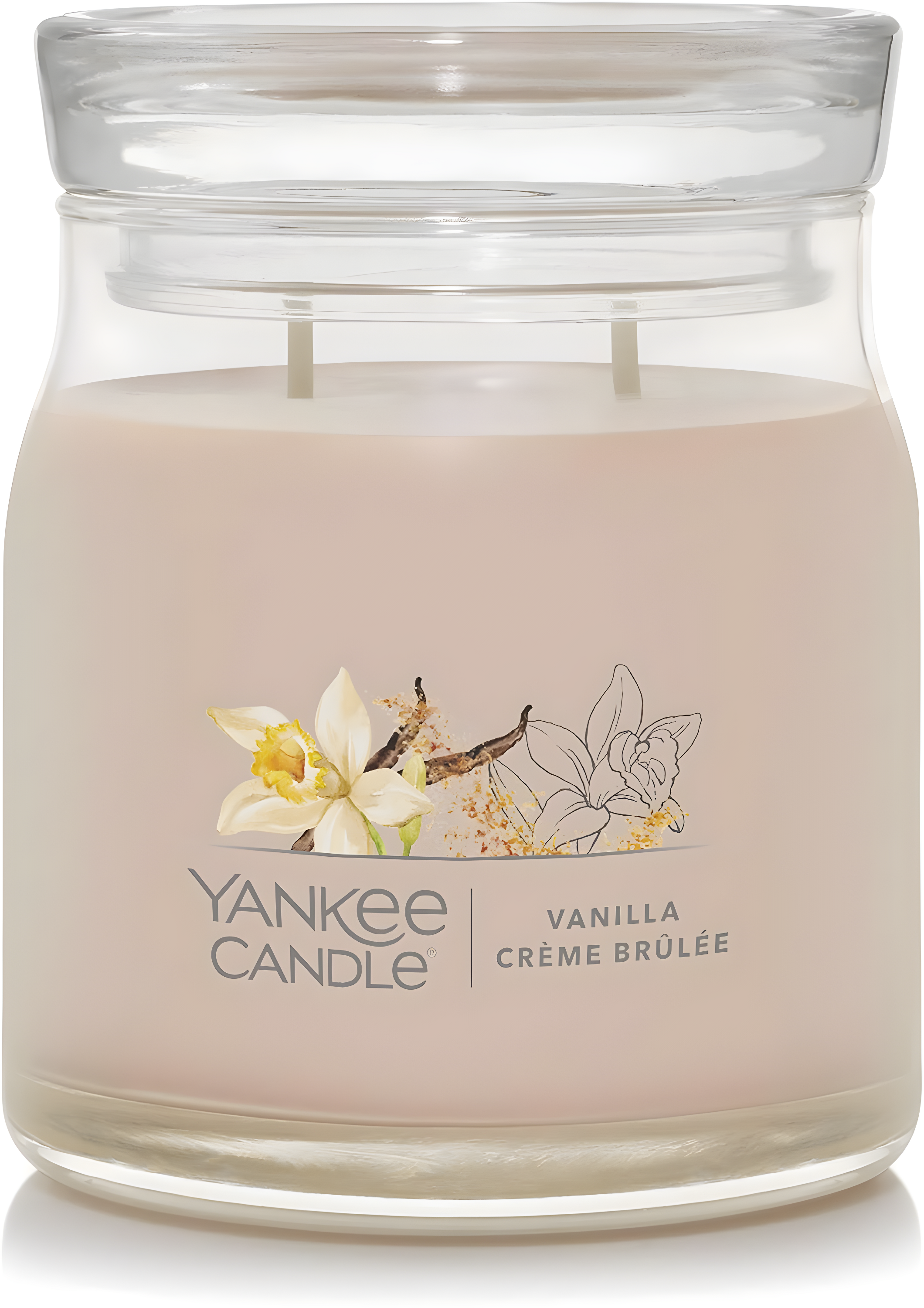 YANKEE CANDLE Signature Vanilla Crème Brulée Scented Candle