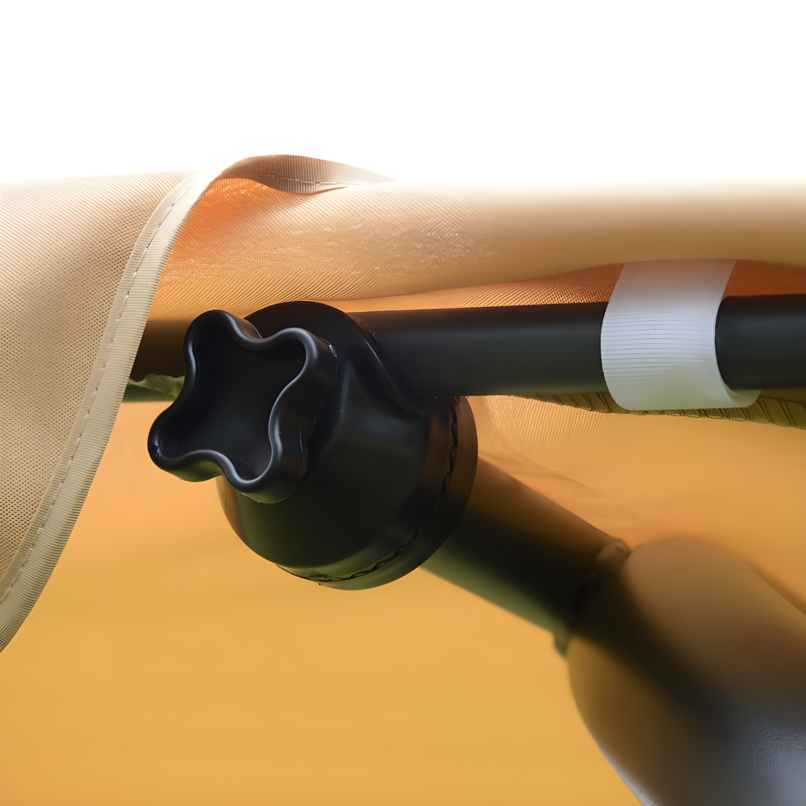 Outsunny 2-Person Porch Swing, Outdoor Patio Swing Bench with Adjustable Tilt Canopy, Cup Holder and Storage Tray, Steel Frame, Brown