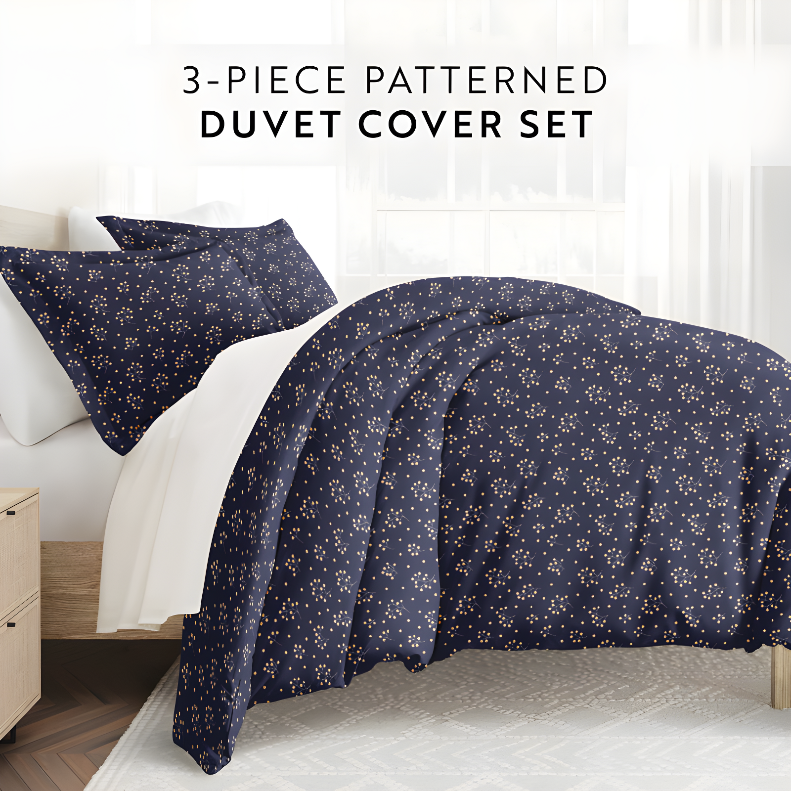 Home Garden Pattern Duvet Cover Set