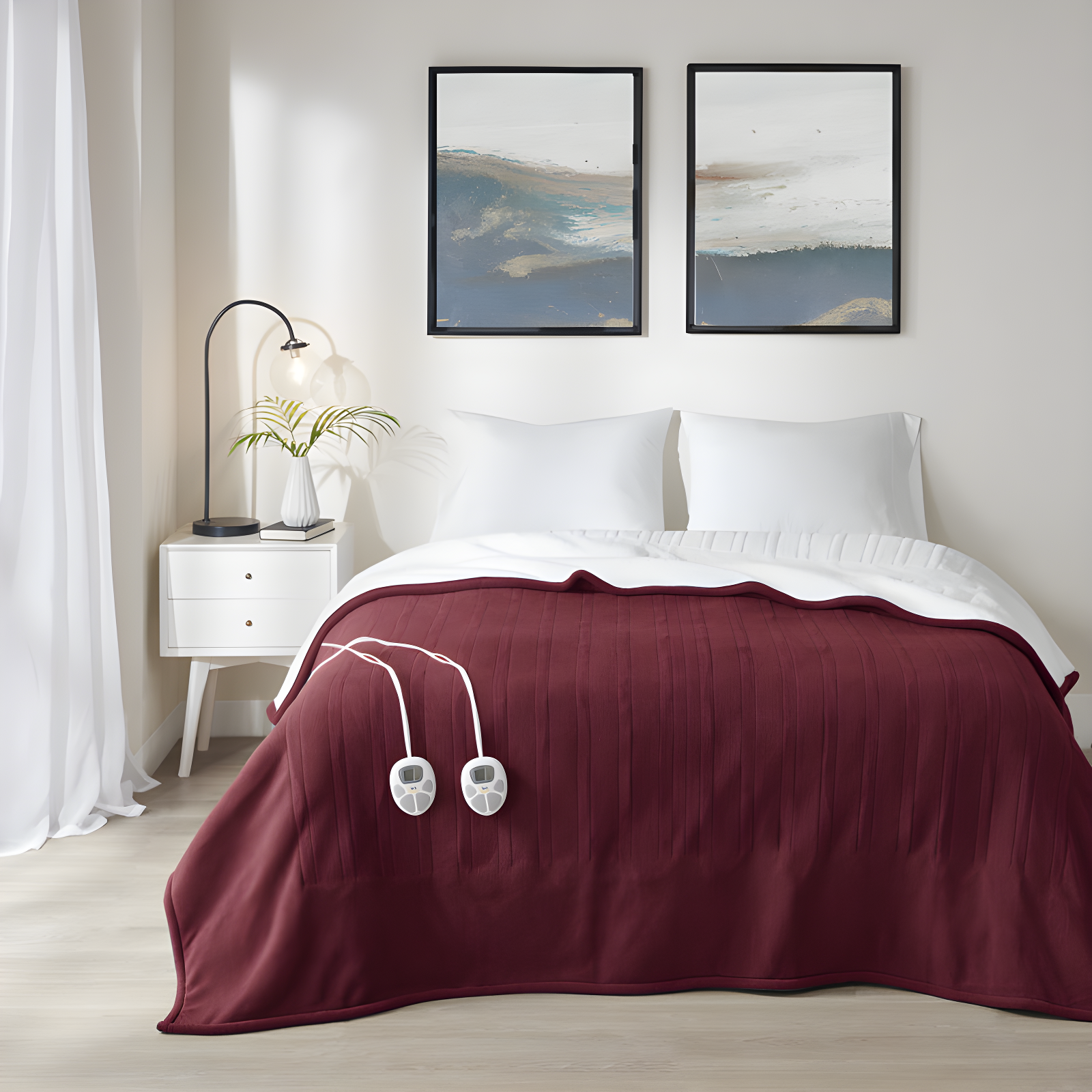 Serta Serta Fleece to Sherpa Heated Blanket