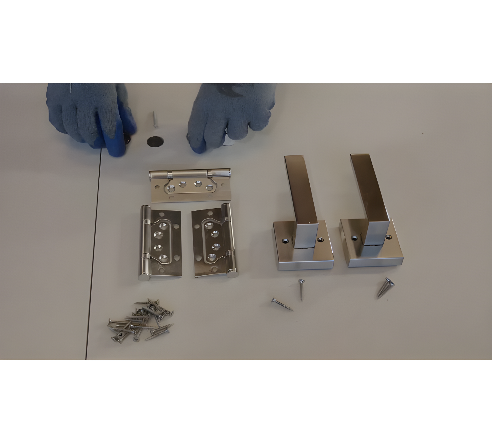 Quadro Frosted Glass French Doors