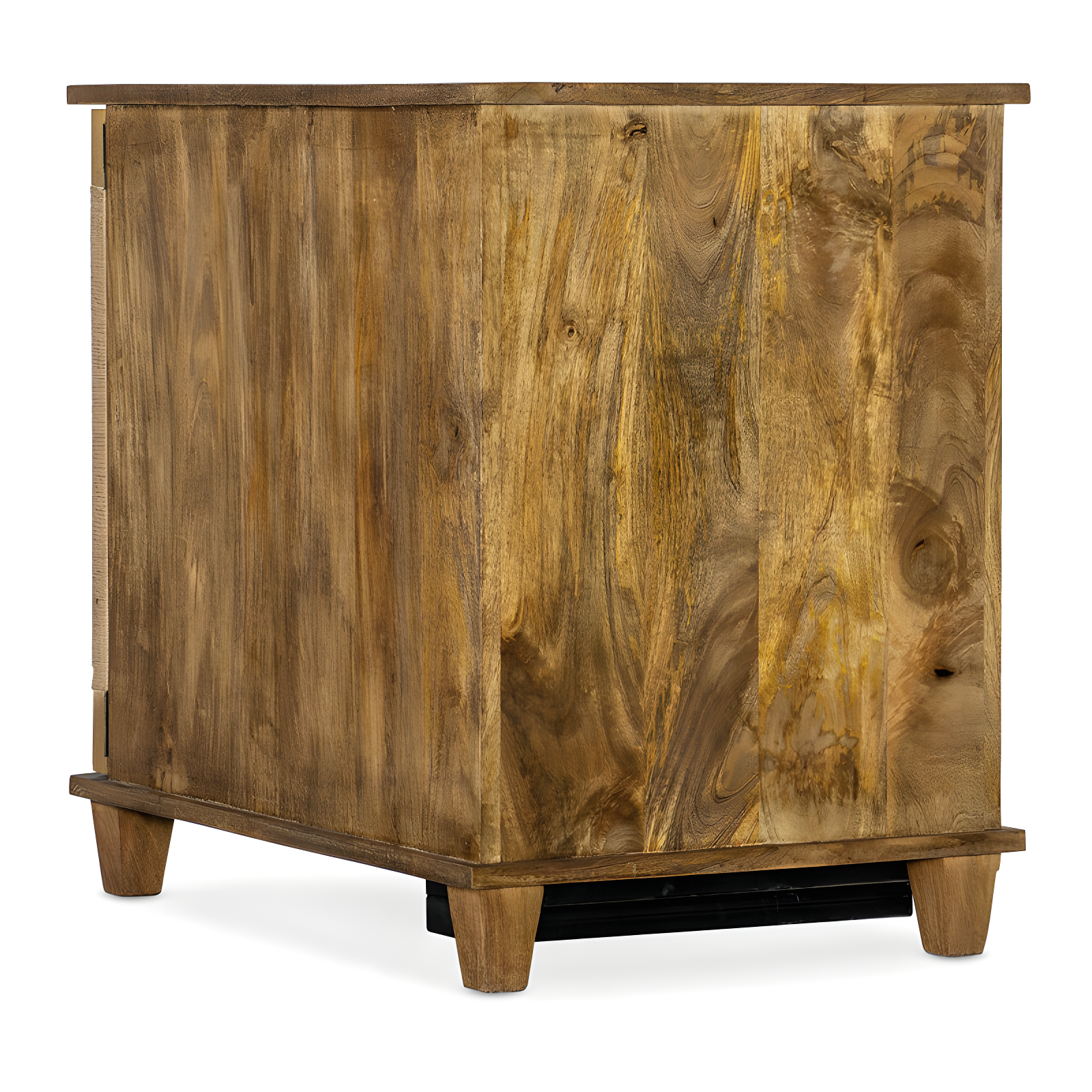 Chiseling Solid Wood Accent Cabinet