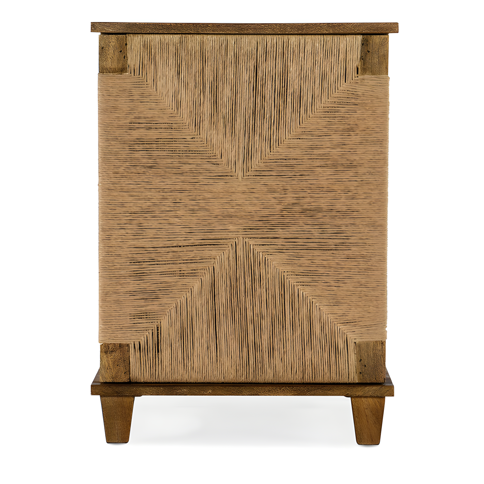 Chiseling Solid Wood Accent Cabinet