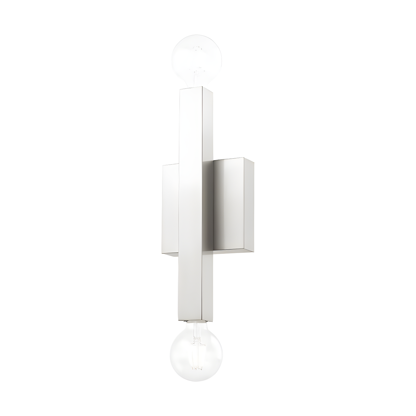 Lighting Lumens 2-Light Brushed Nickel ADA Wall Sconce: with Stainless Steel Base for Modern Lighting