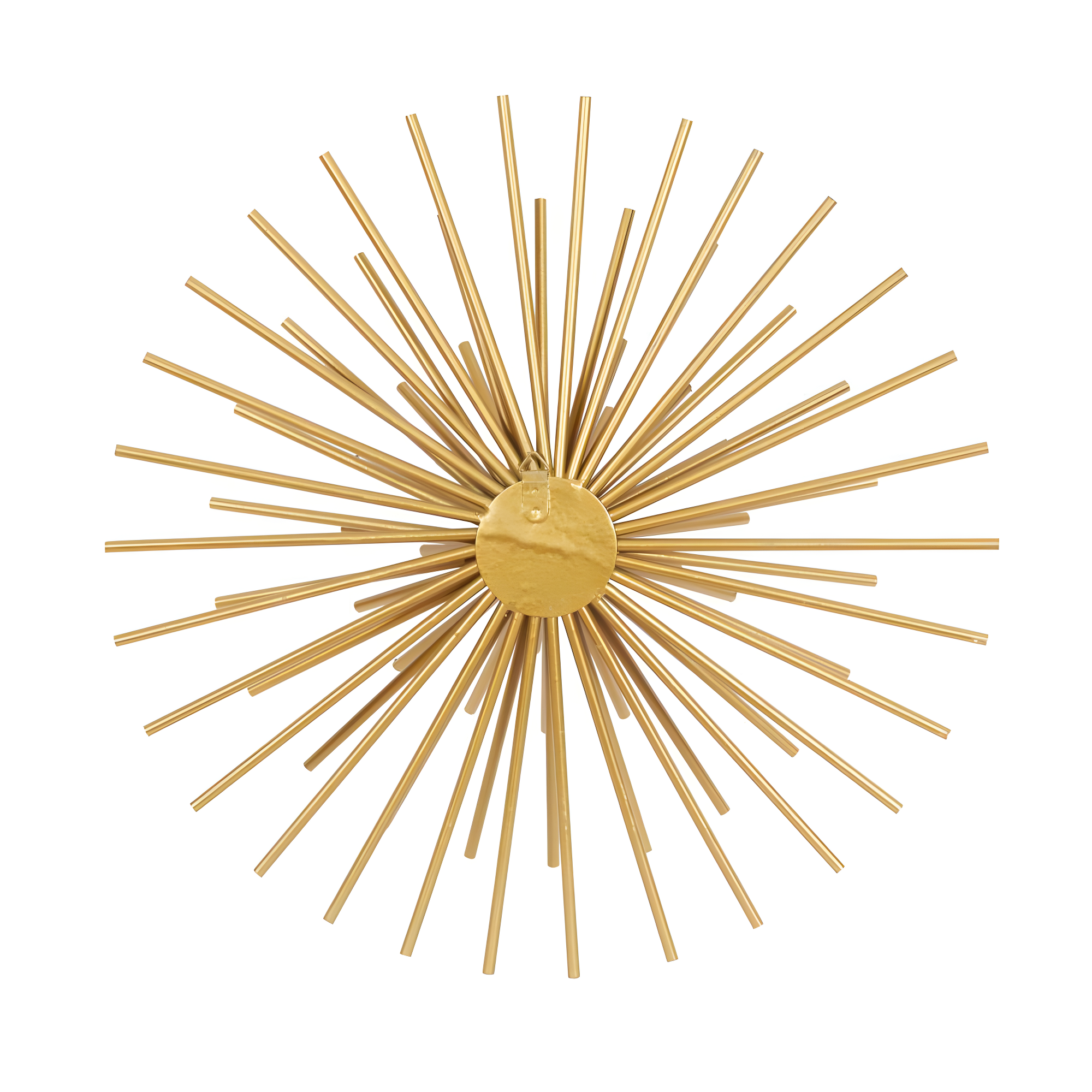 DecMode Contemporary Gold Metal 3D Starburst Wall Décor, Set of 3 16", 20", 24"D