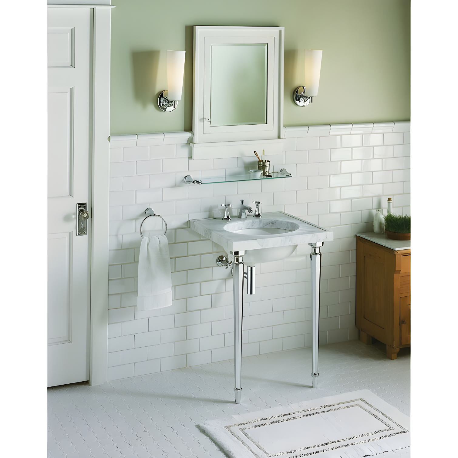 Caxton® Vitreous China Oval Undermount Bathroom Sink with Overflow