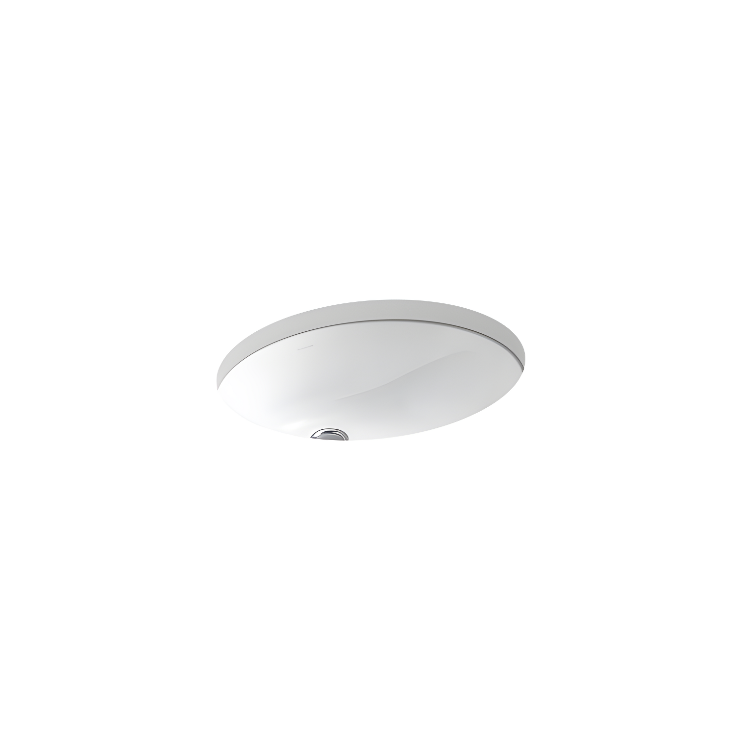 Caxton® Vitreous China Oval Undermount Bathroom Sink with Overflow