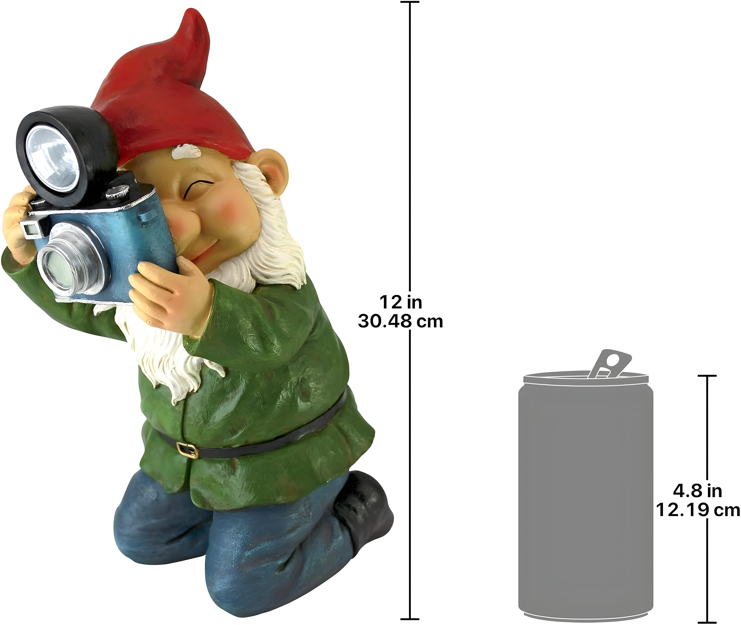 Design Toscano Camera Man Gnome Garden Statue