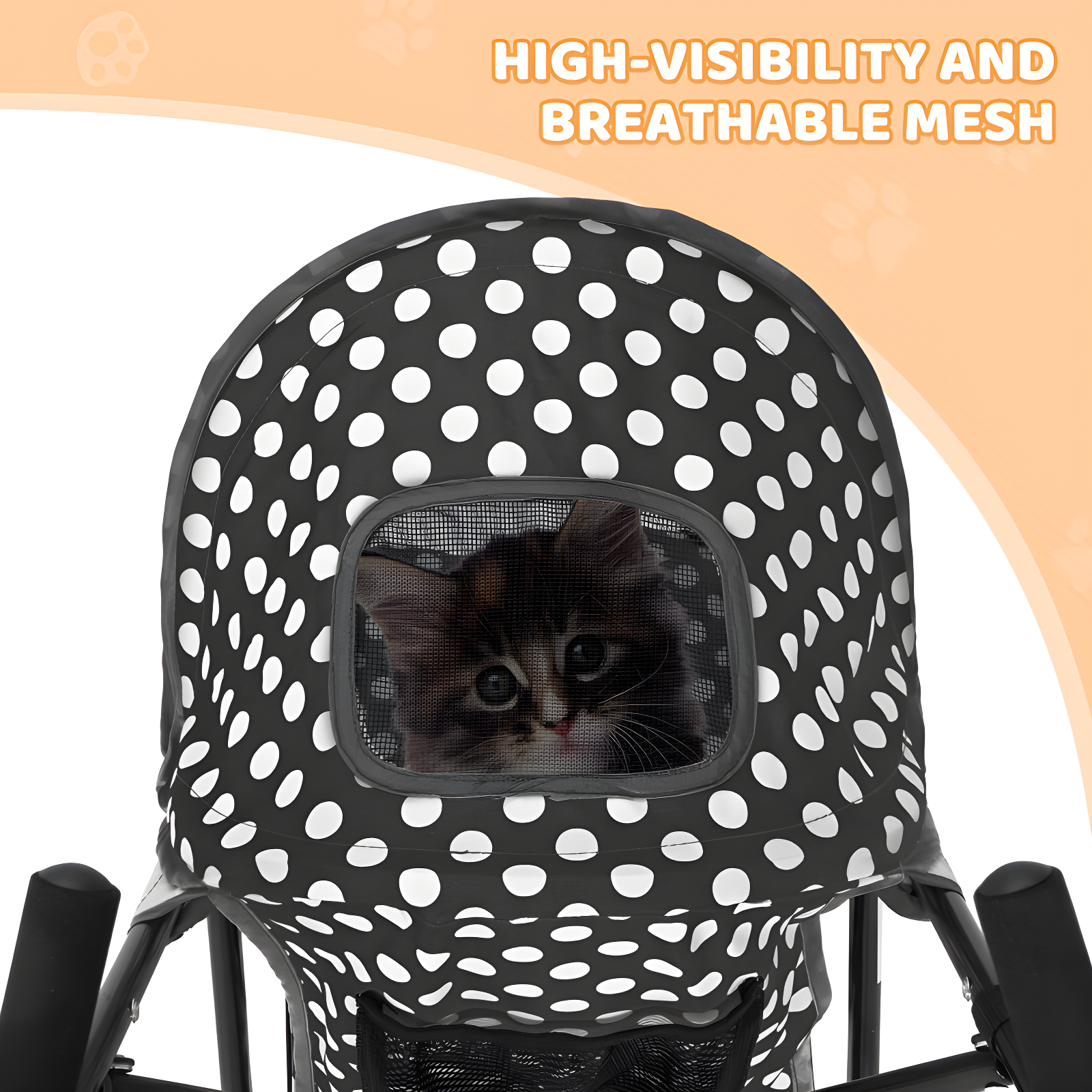 Pet Stoller Dog Cat Stoller Comfortable Lightweight Stroller With Adjustable Canopy