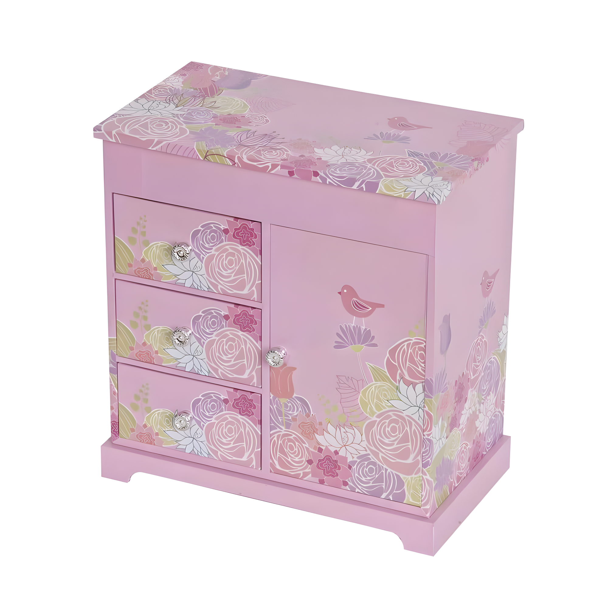 Mele & Co. Pearl Girls' Musical Ballerina Jewelry Box - Pink