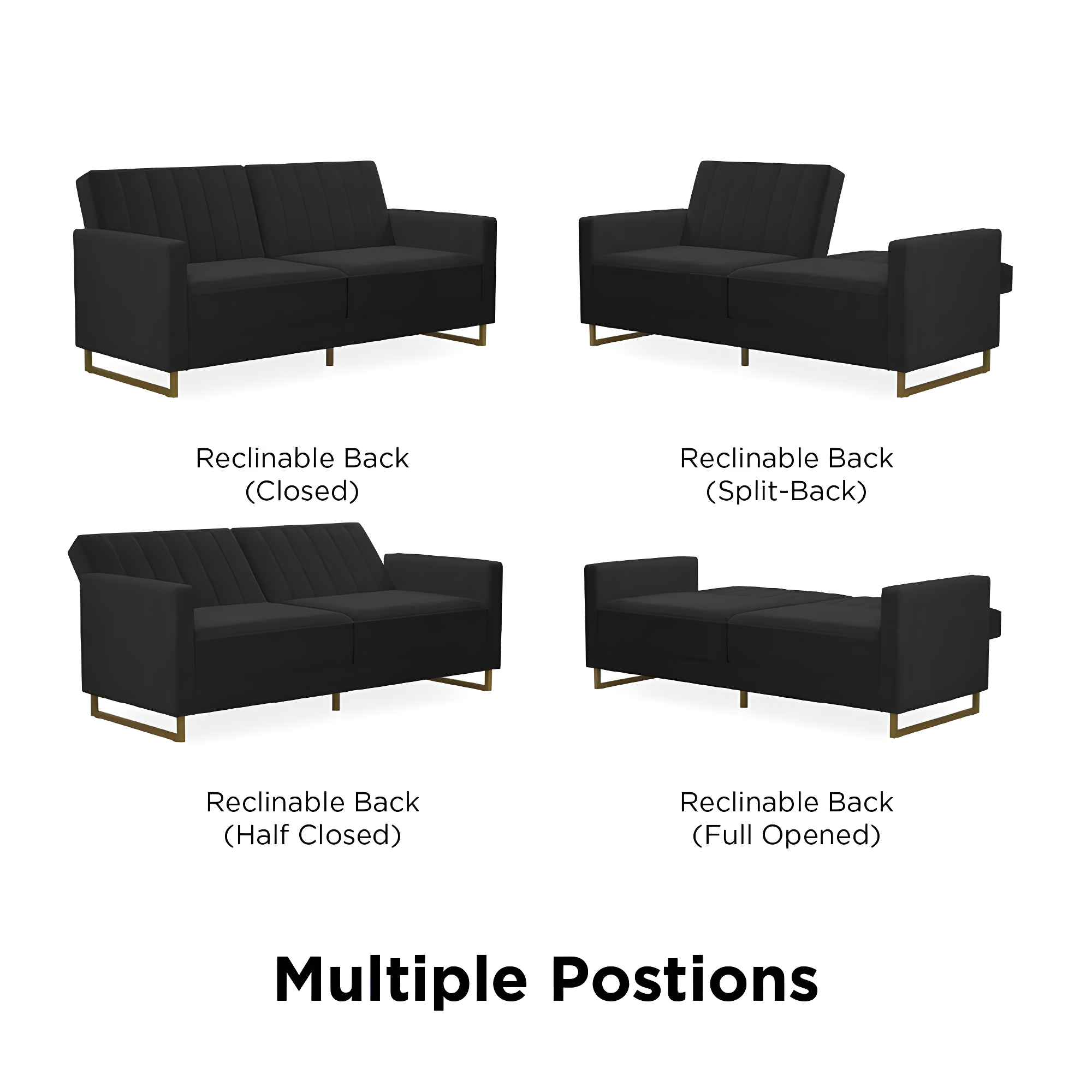 Skylar Full / Double 77'' Velvet Tufted Convertible Sofa