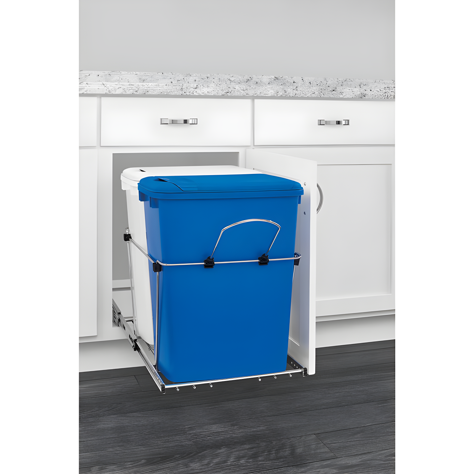 Double Sliding Pull-Out Waste Bin Containers