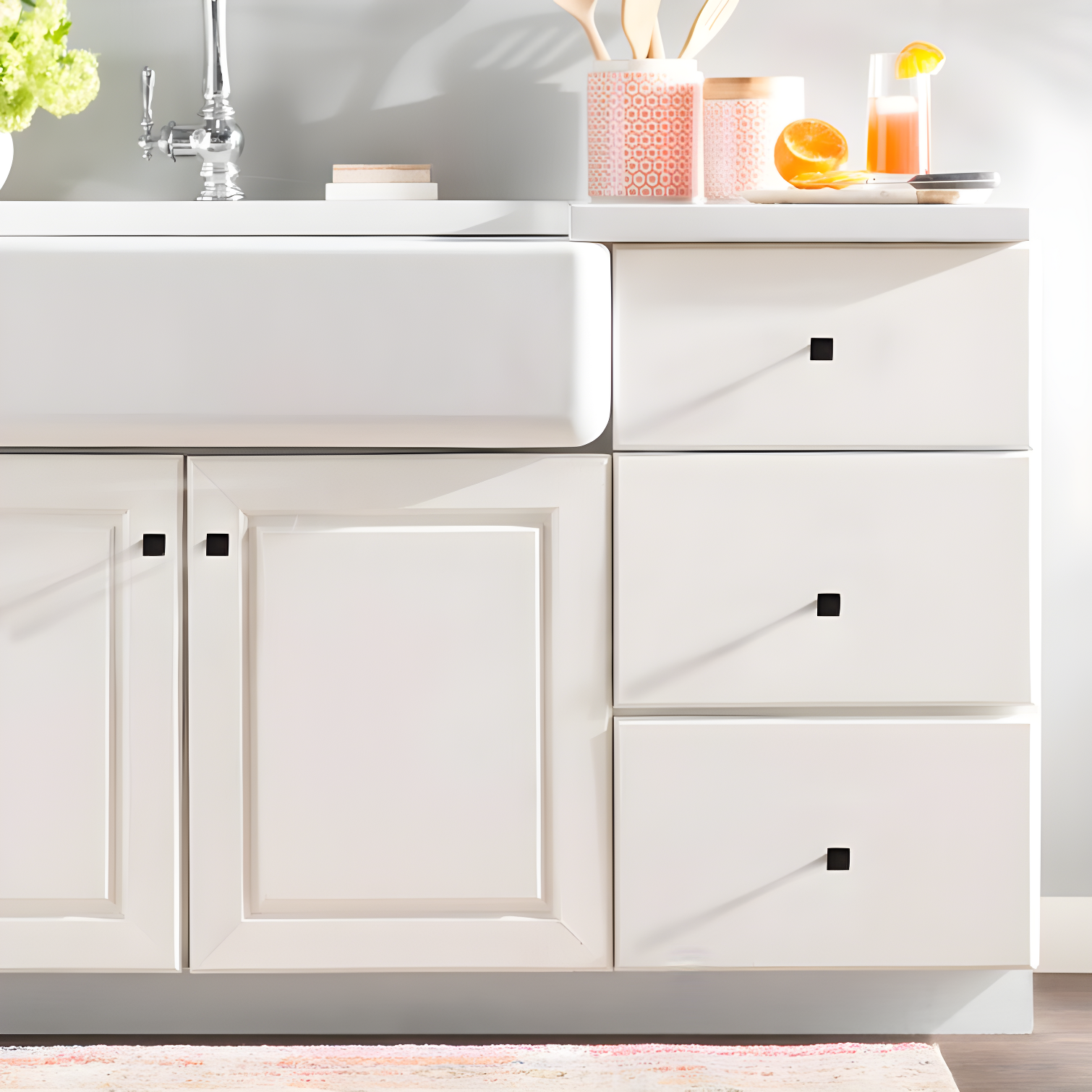 1 1/8" Length Square Knob Multipack