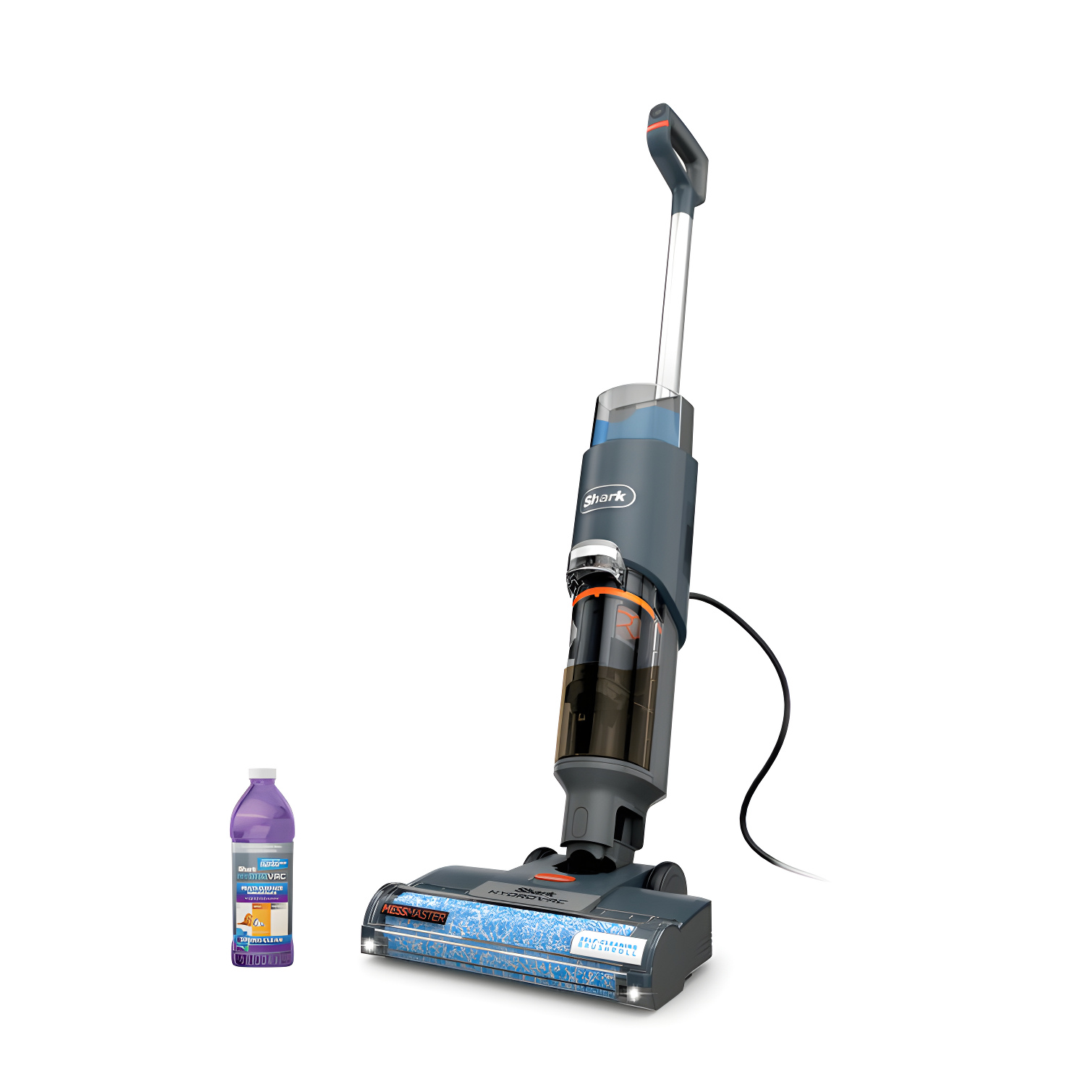 Shark HydroVac MessMaster Wet Dry Corded Vacuum Cleaner, 3-in-1 Multi-Surface Vacuum Mop & Self-Cleaning System, Lightweight, Powerful Suction, for Hard Floors & Area Rugs, Navy