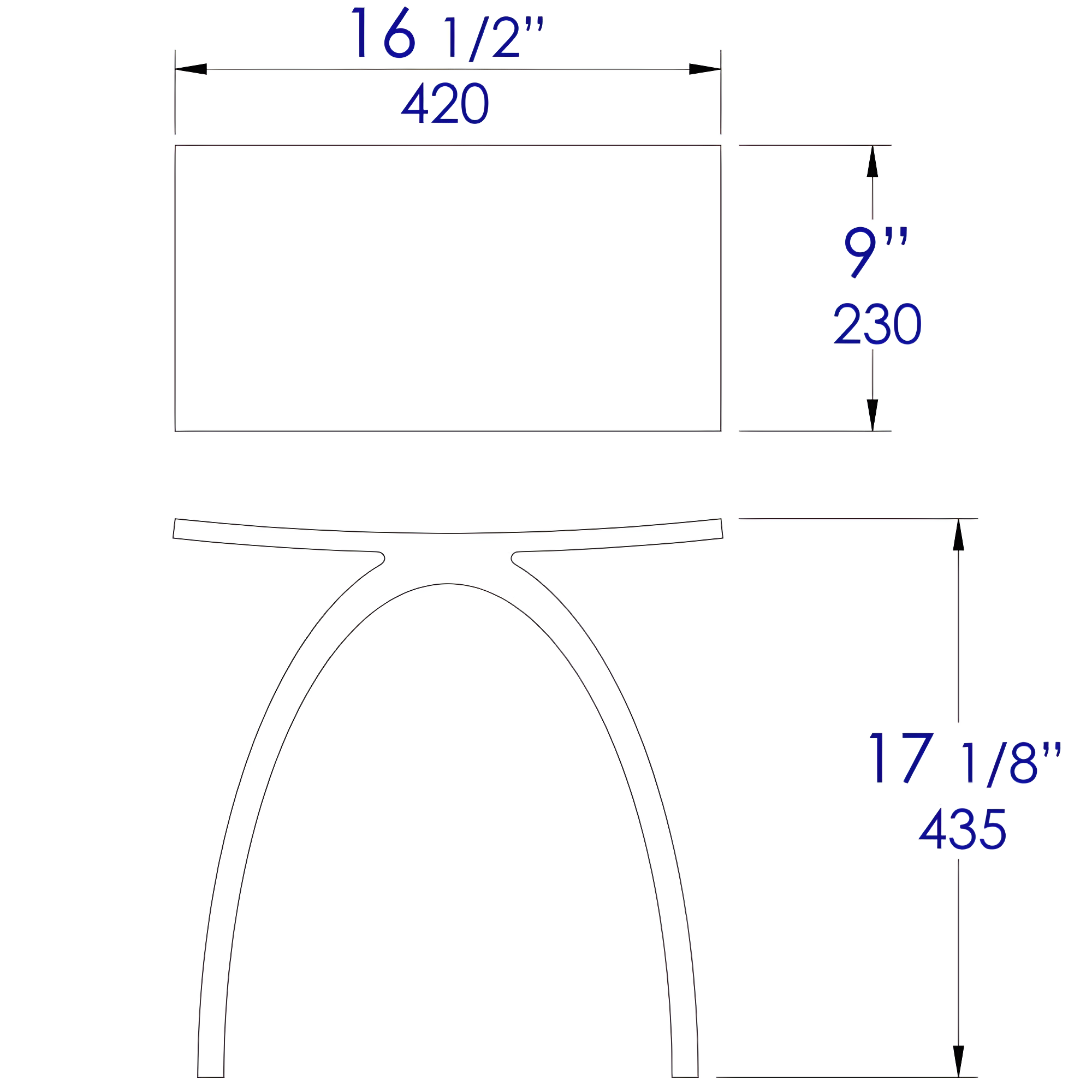 Ovale Solid Surface Accent Stool