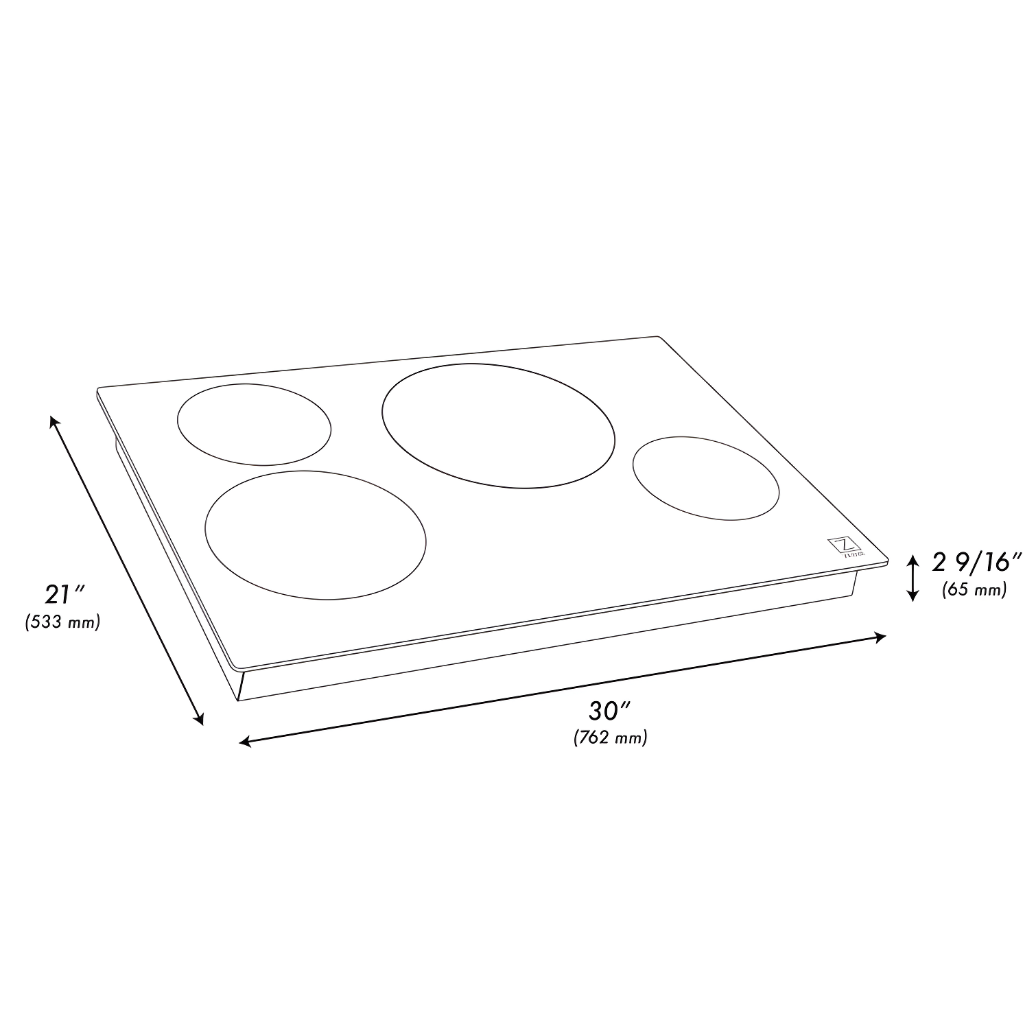 ZLINE 30 in. Induction Cooktop W/ 4 burners (RCIND-30)